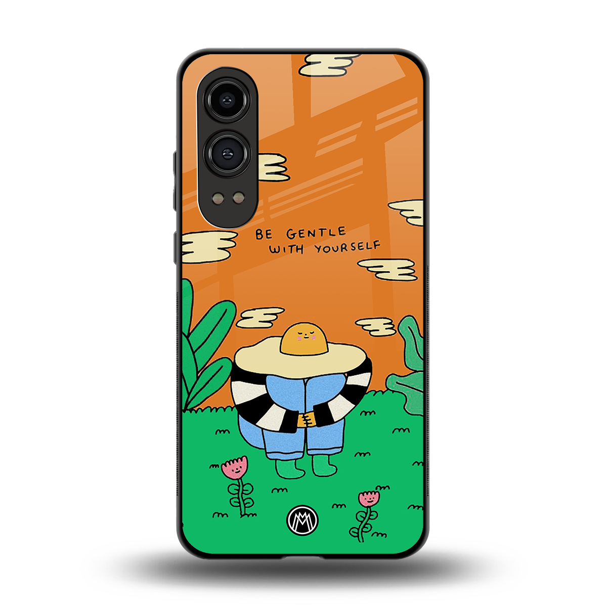 be gentle with yourself back phone cover | glass case for oneplus nord ce 4 lite