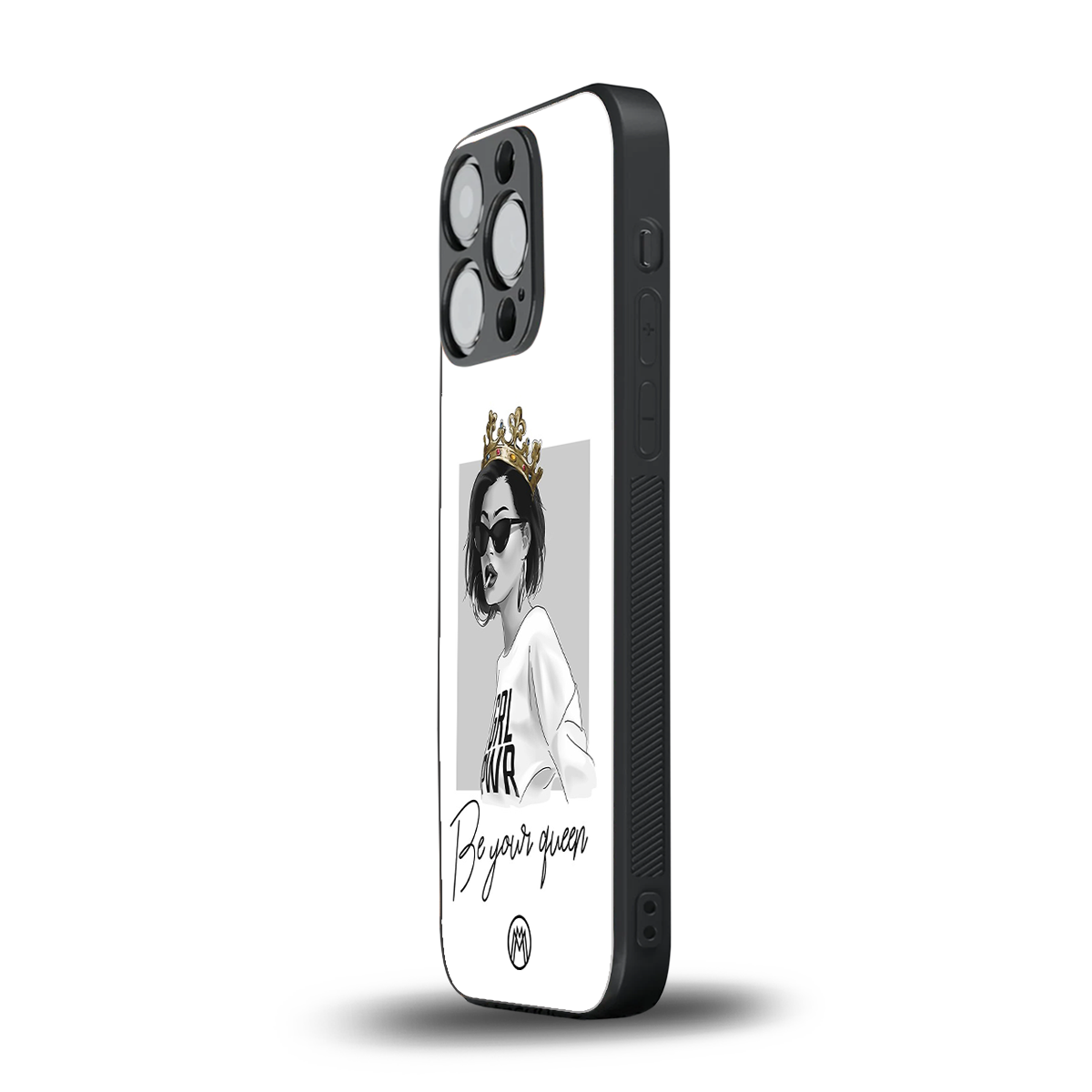 be your queen back phone cover | glass case for iphone 14 pro