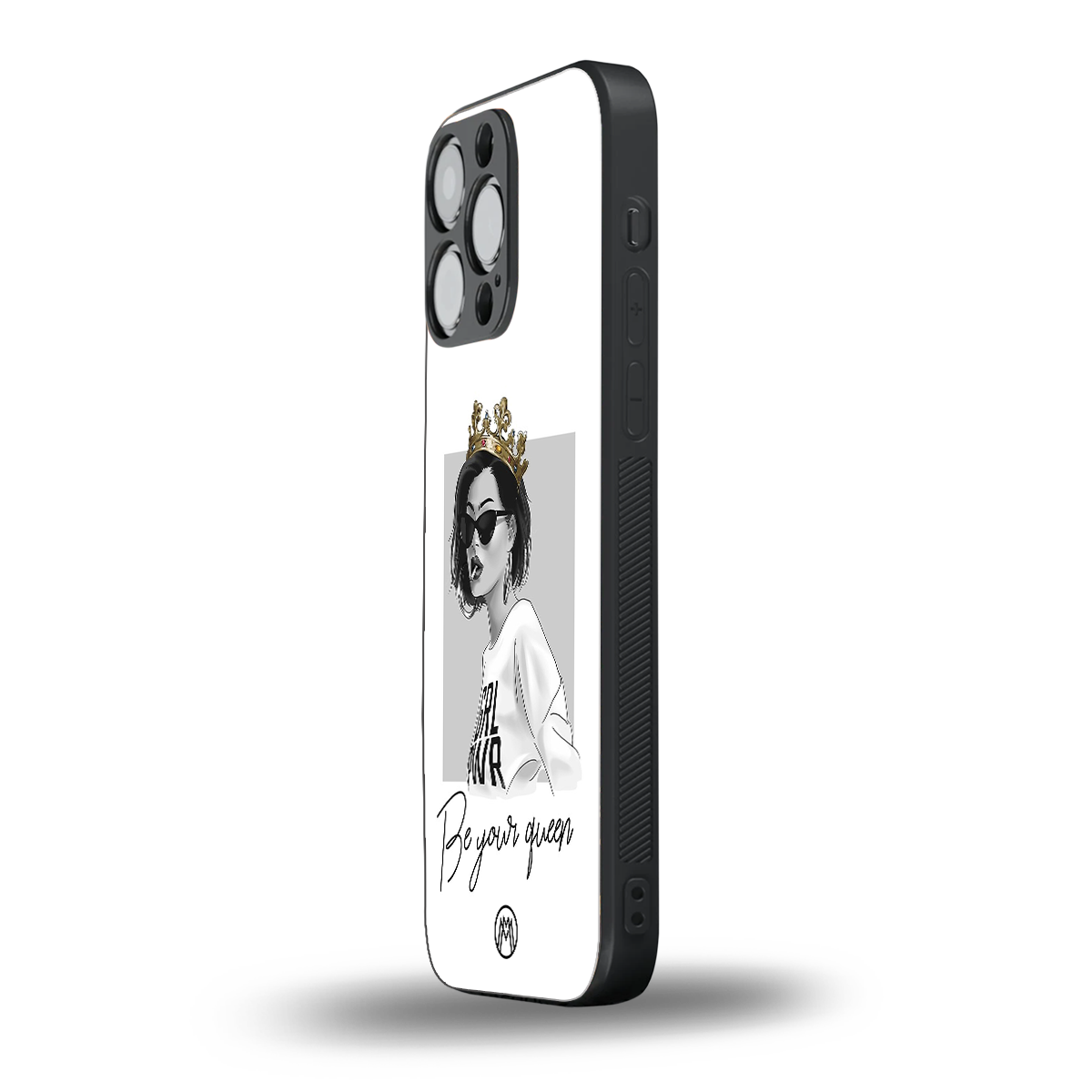 be your queen back phone cover | glass case for iphone 16 pro max