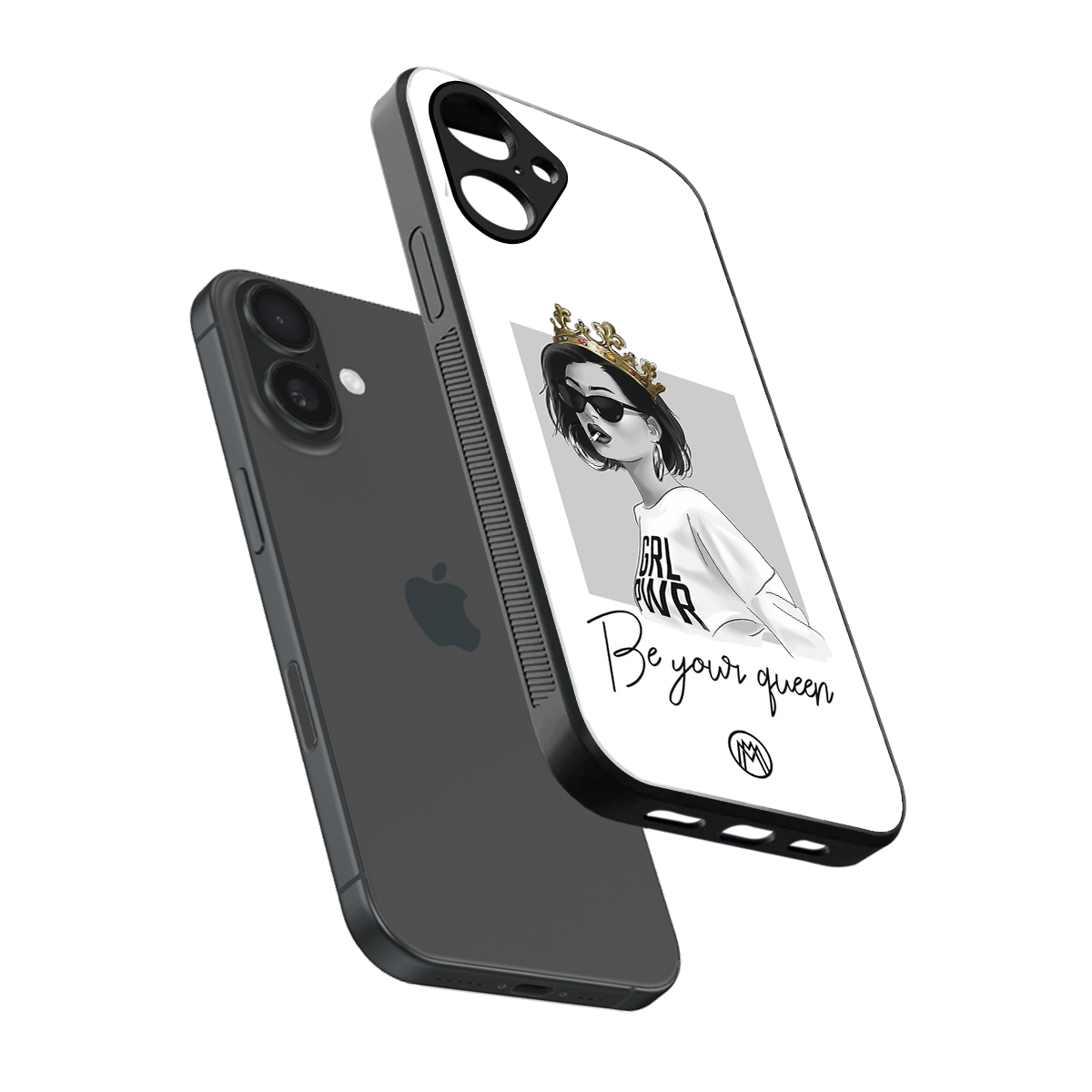 be your queen back phone cover | glass case for iphone 16