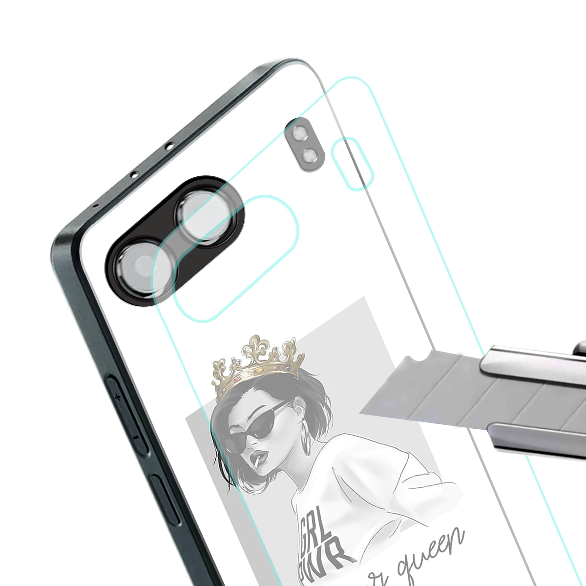 be your queen back phone cover | glass case for oneplus nord 4