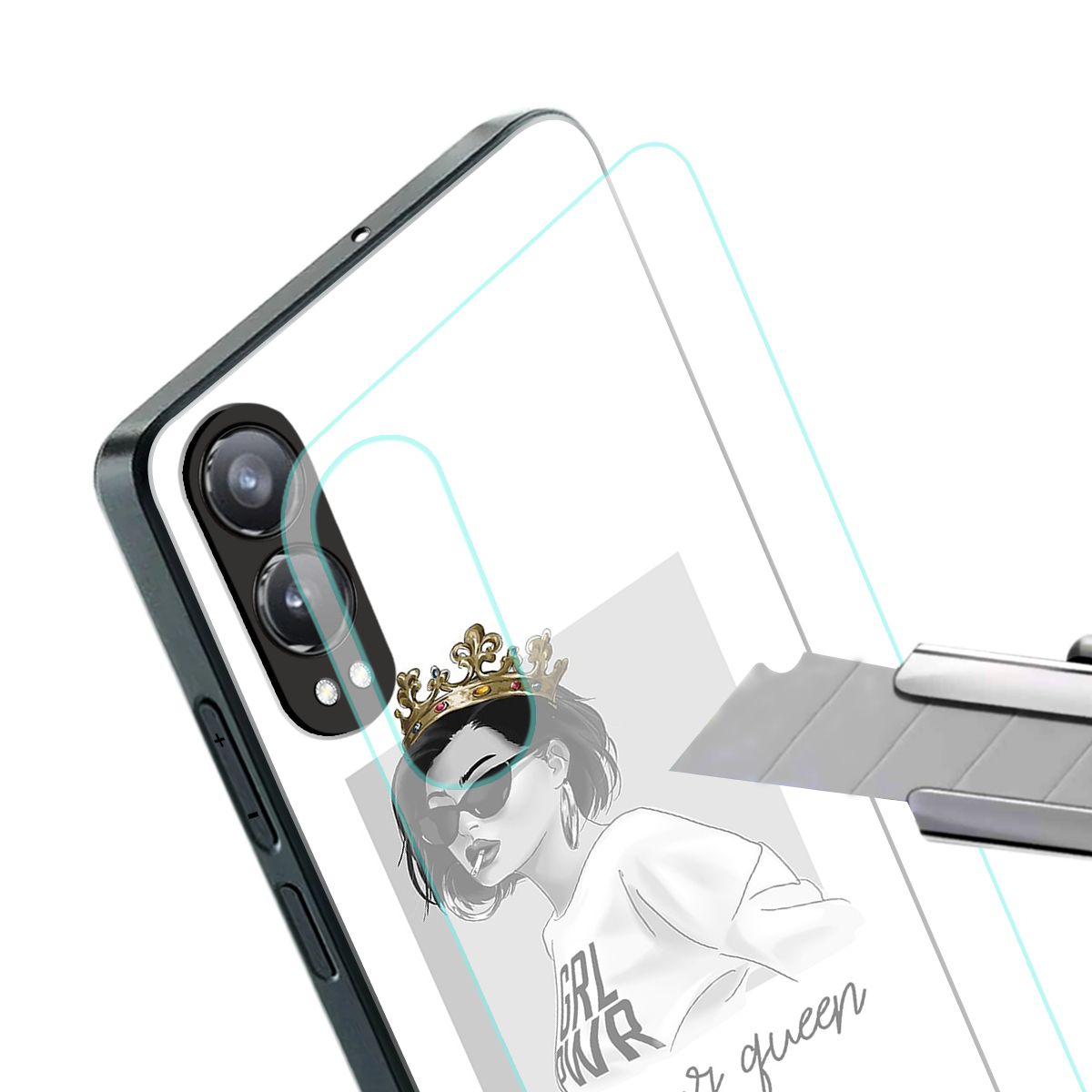 be your queen back phone cover | glass case for oneplus nord ce 4 lite