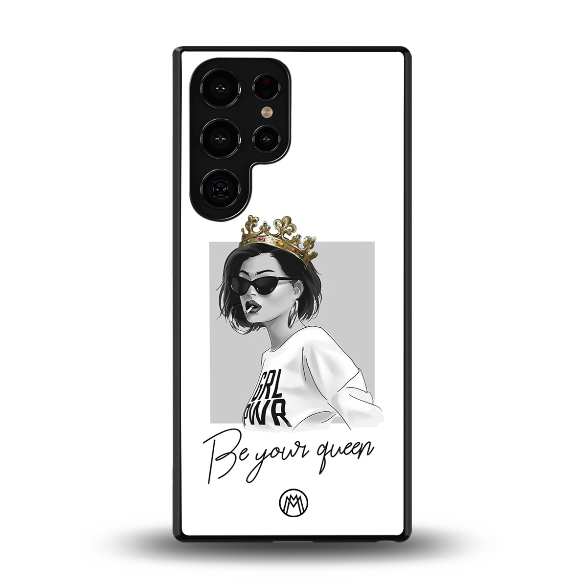 be your queen back phone cover | glass case for samsung galaxy s25 ultra