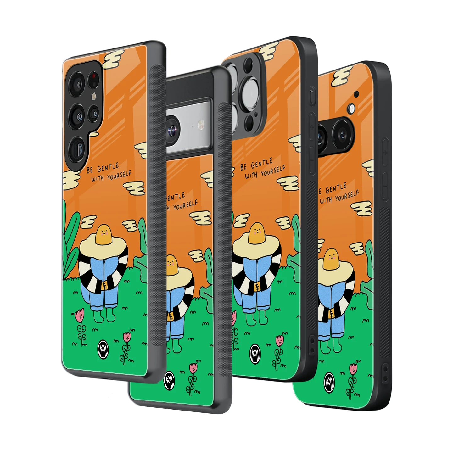 Stylish Glass Back Case for All Smartphones โ iPhone, Samsung, OnePlus, Pixel, Redmi, Oppo, Vivo, Motorola