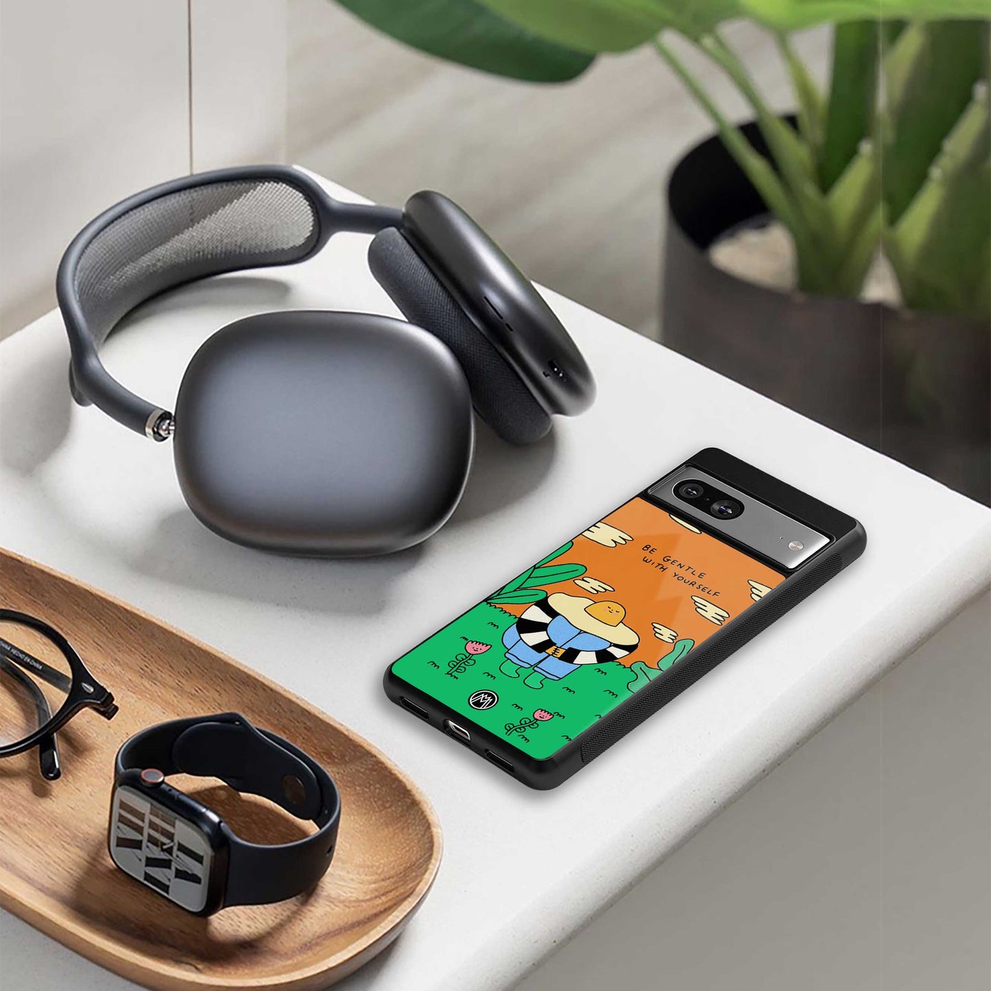 be gentle with yourself back phone cover | glass case for oneplus nord 4