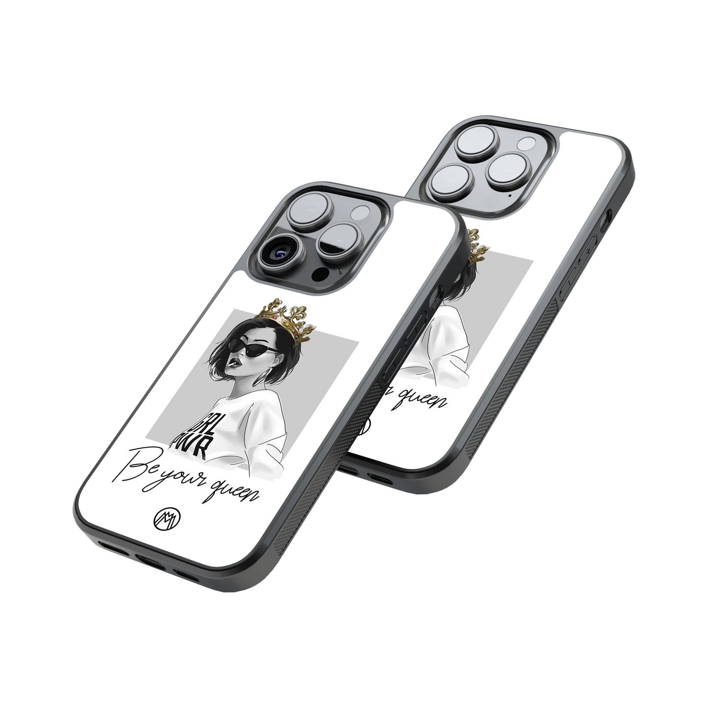 Protective Glass Back Phone Case Compatible with iPhone, Samsung, OnePlus, Pixel & More