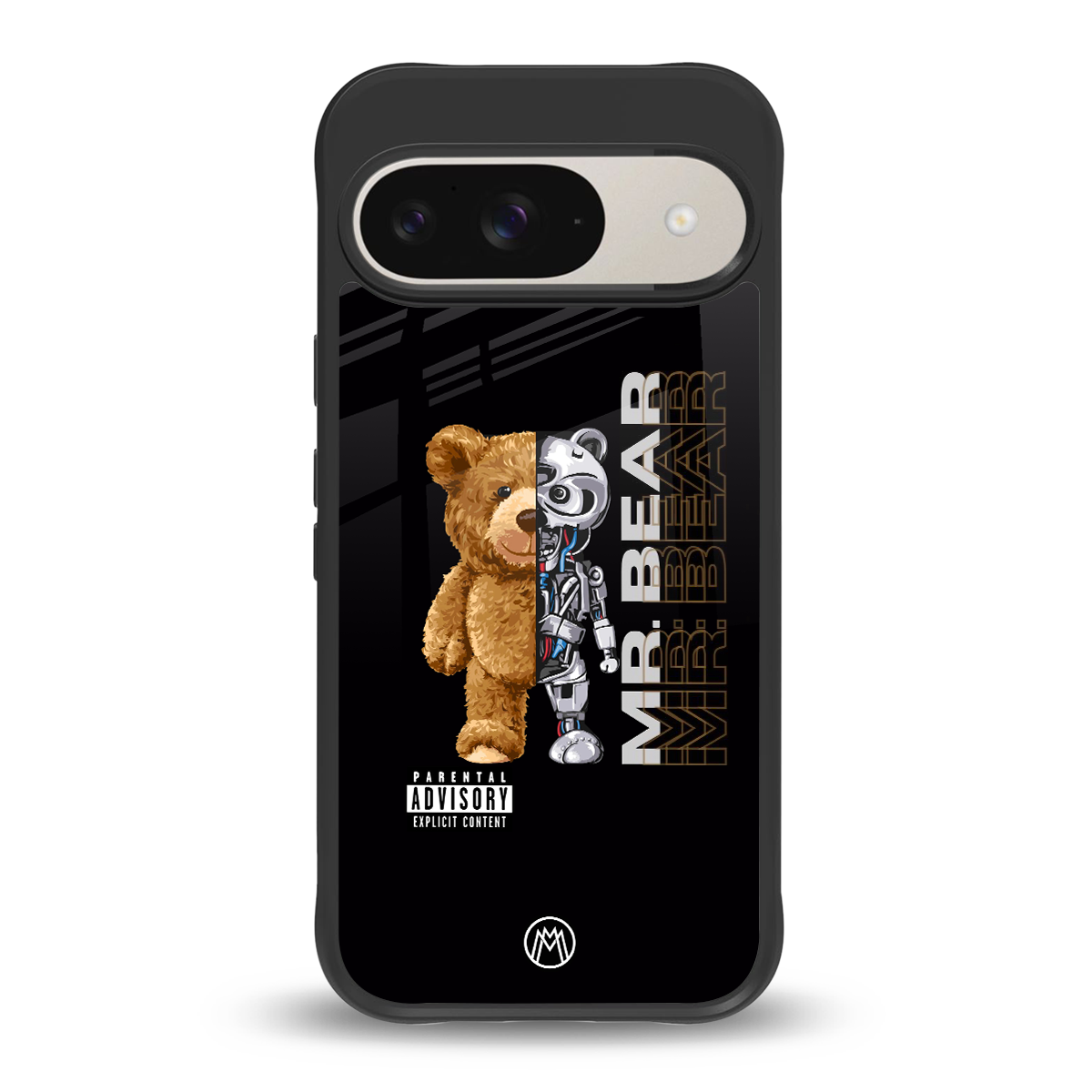 bear pal back phone cover | glass case for google pixel 9