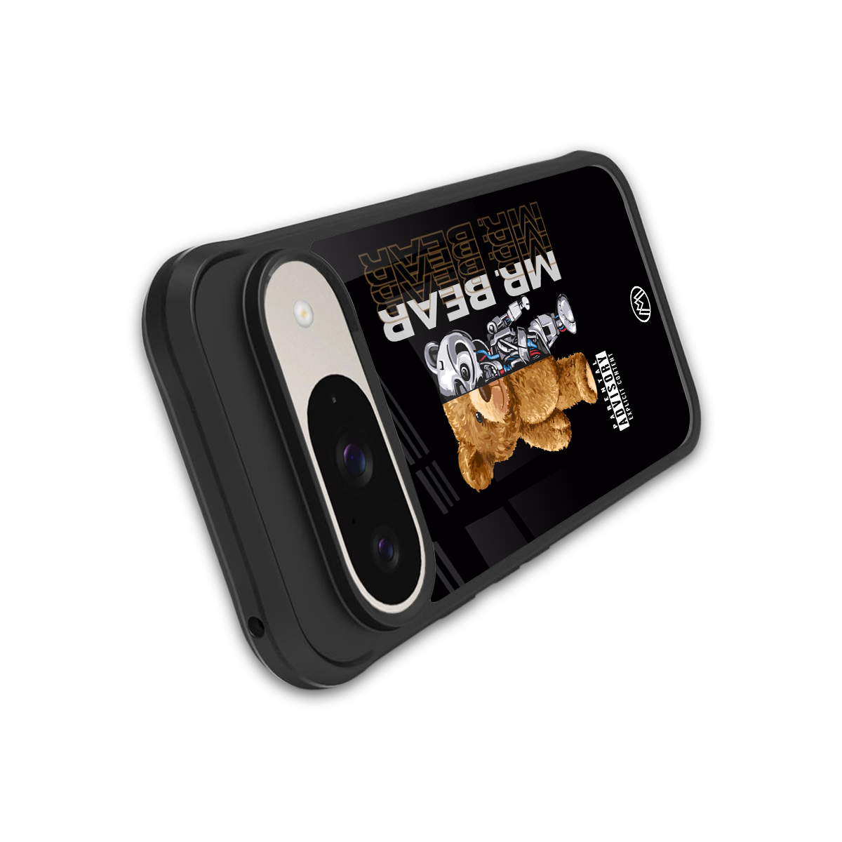 bear pal back phone cover | glass case for google pixel 9