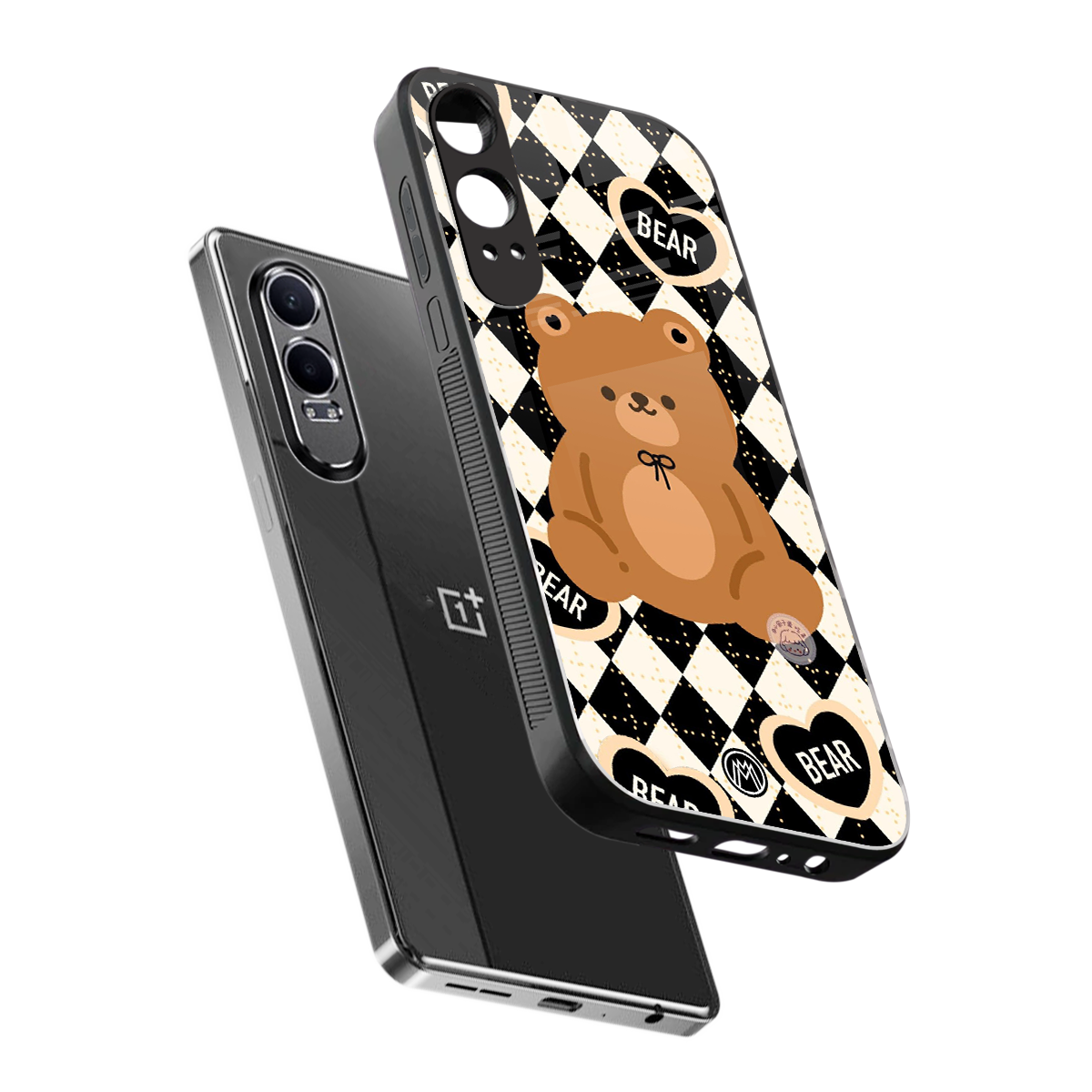 bear uniform pattern back phone cover | glass case for oneplus nord ce 4 lite