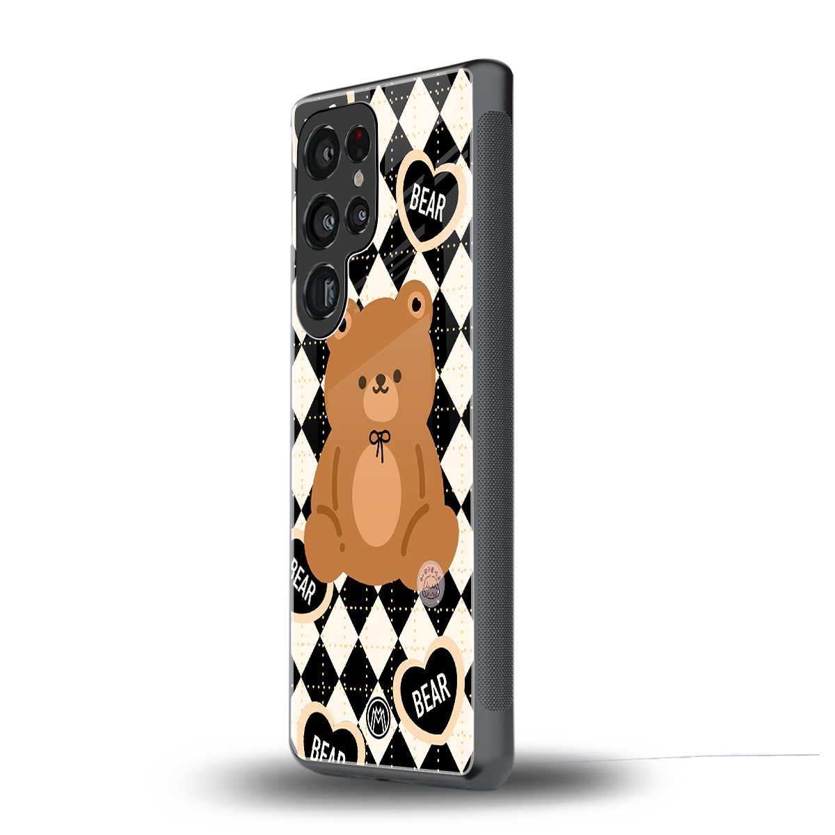 bear uniform pattern back phone cover | glass case for samsung galaxy s25 ultra