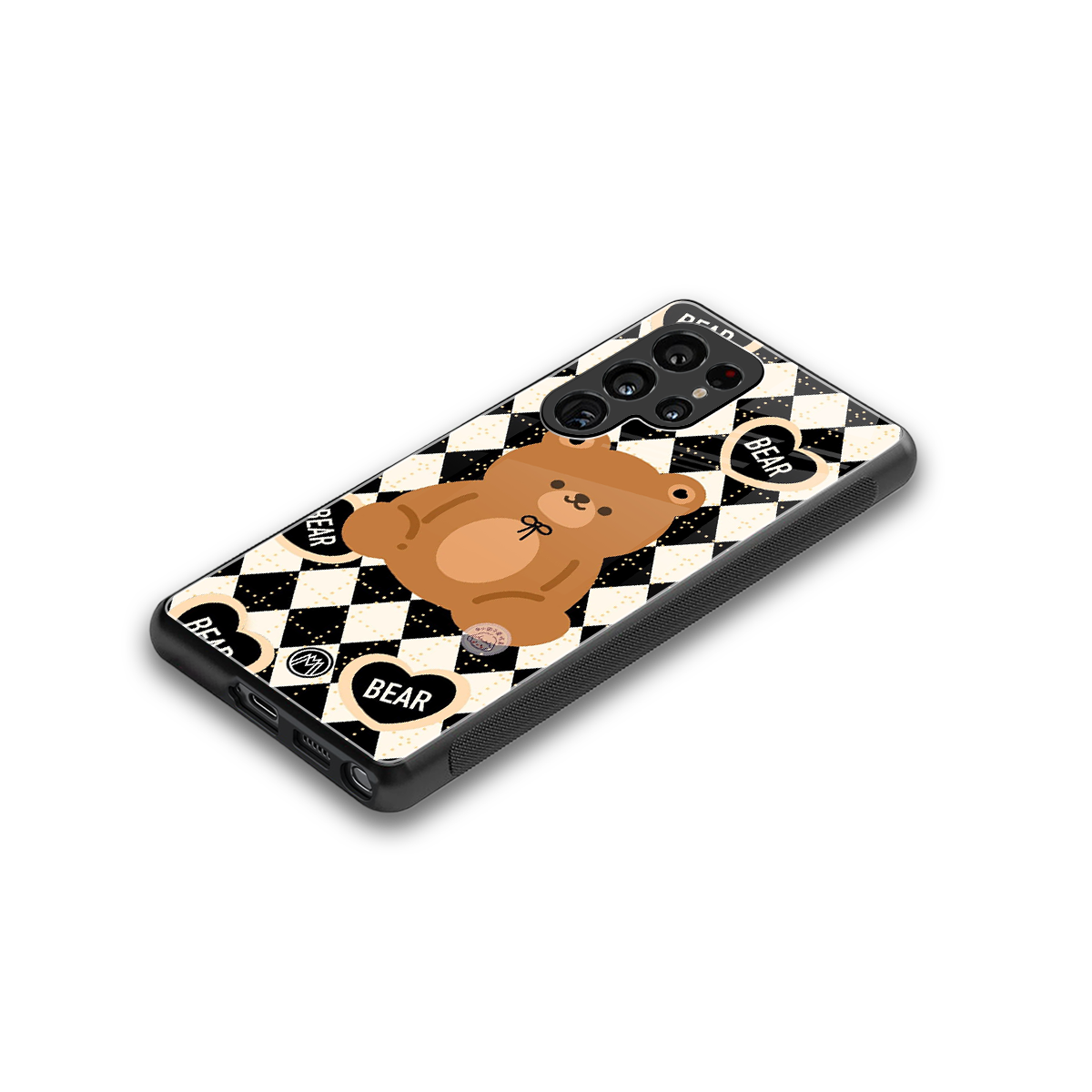 bear uniform pattern back phone cover | glass case for samsung galaxy s25 ultra