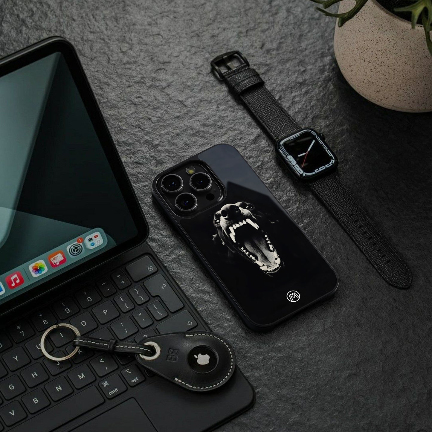 beast back phone cover | glass case for iphone 16 pro max