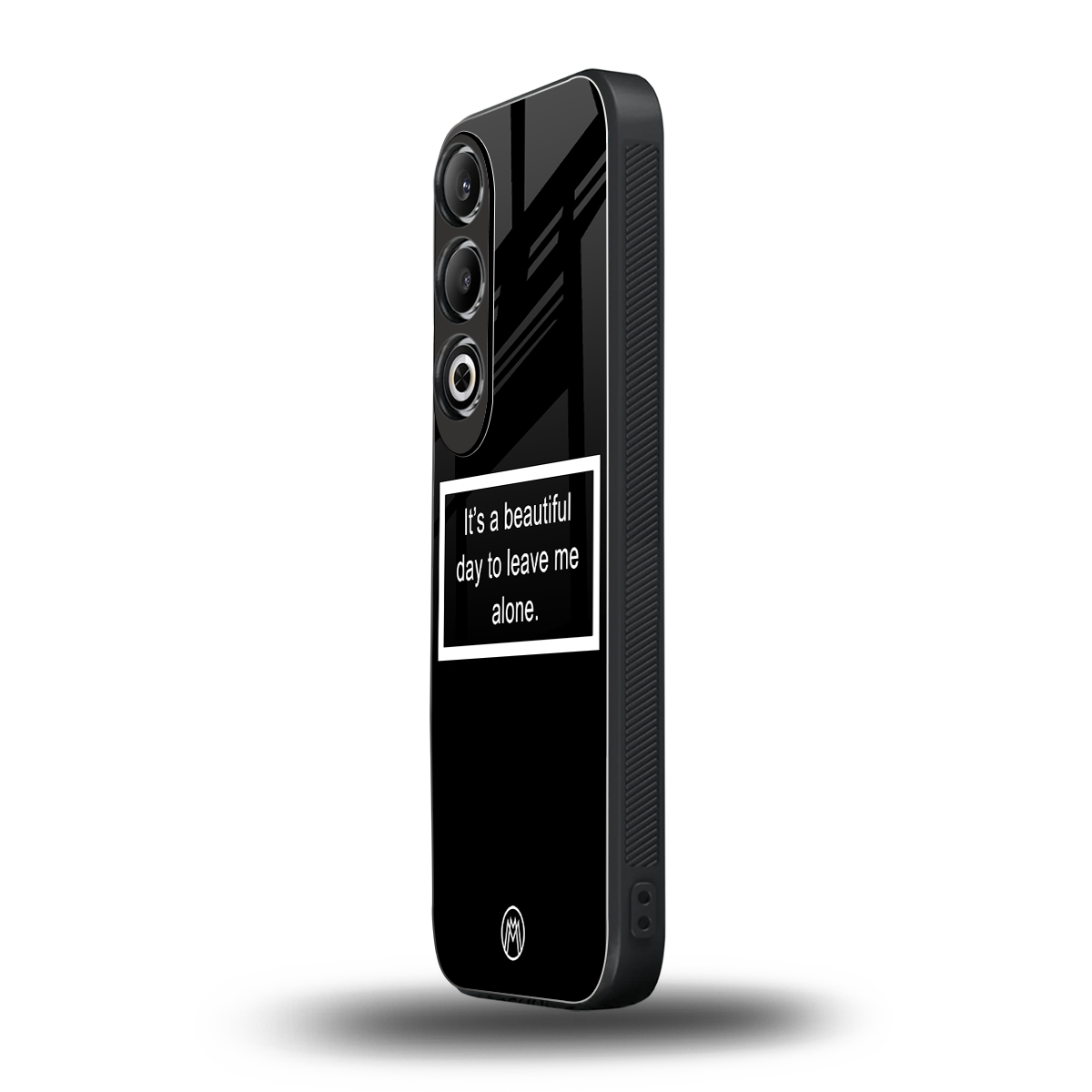 beautiful day to leave me alone black back phone cover | glass case for oneplus nord ce 4
