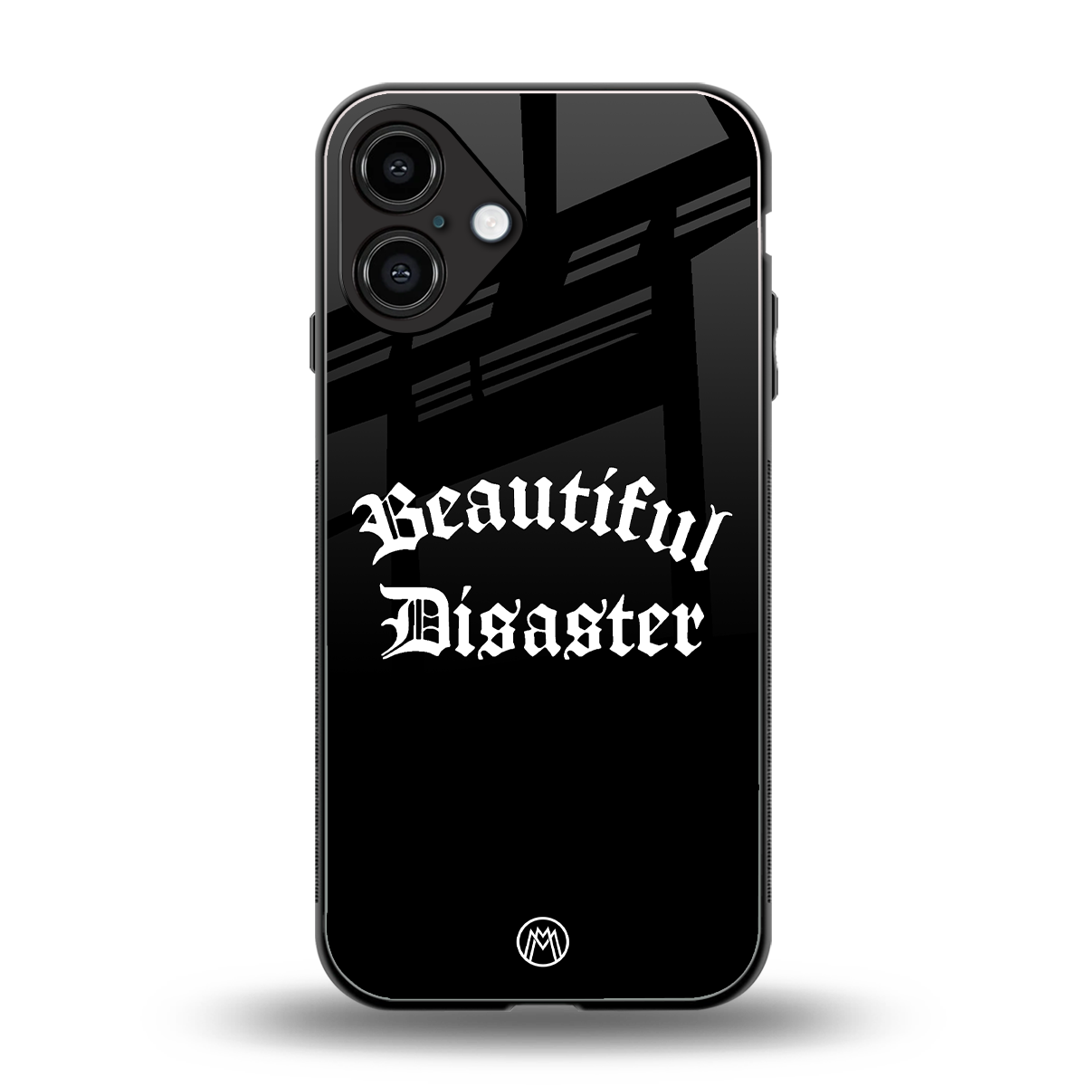beautiful disaster back phone cover | glass case for iphone 16 plus