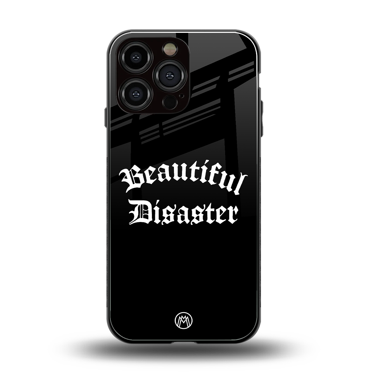 beautiful disaster back phone cover | glass case for iphone 16 pro max