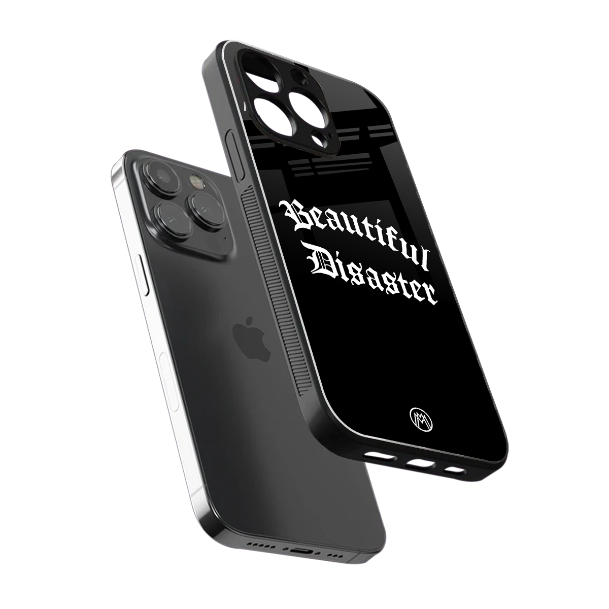 beautiful disaster back phone cover | glass case for iphone 16 pro max