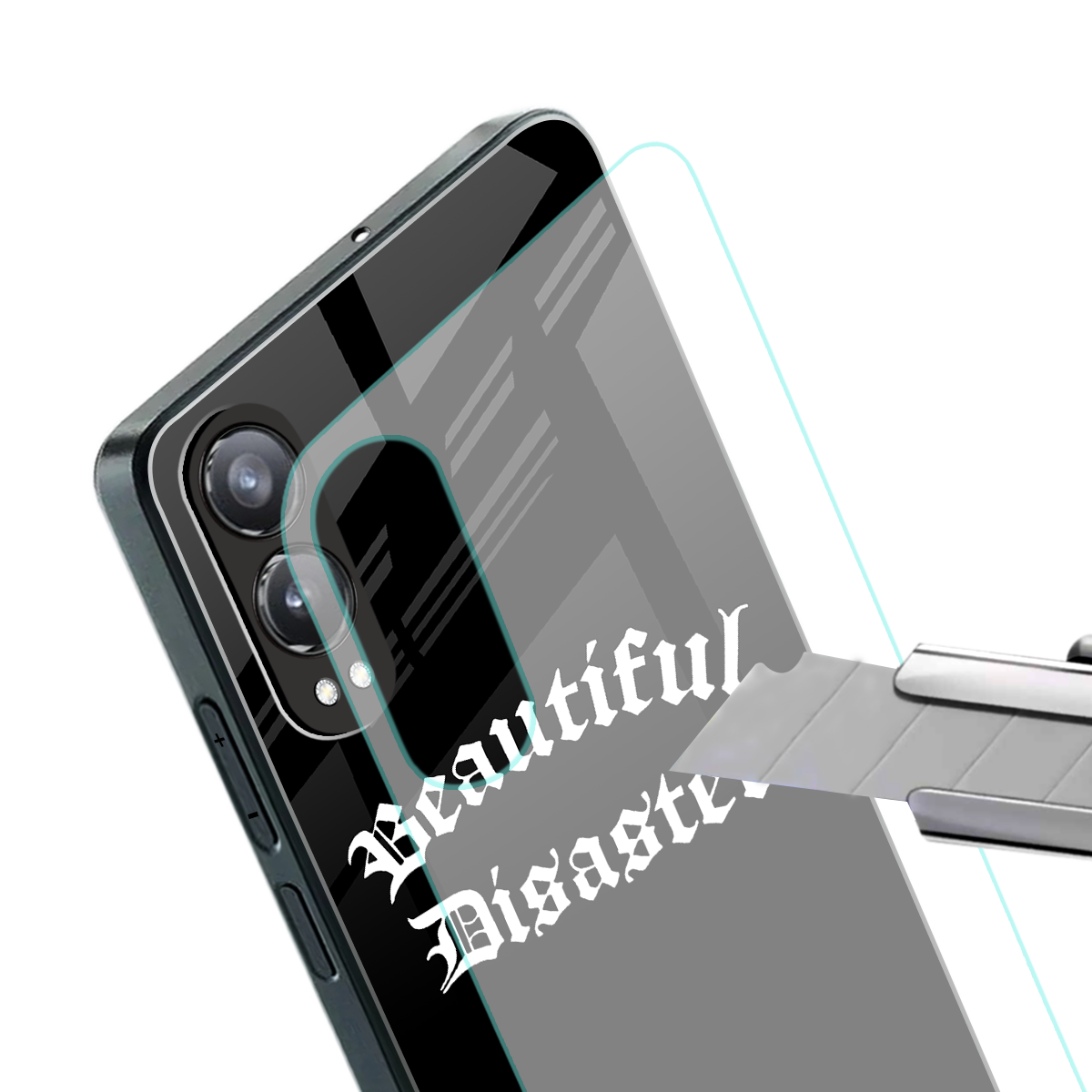beautiful disaster back phone cover | glass case for oneplus nord ce 4 lite