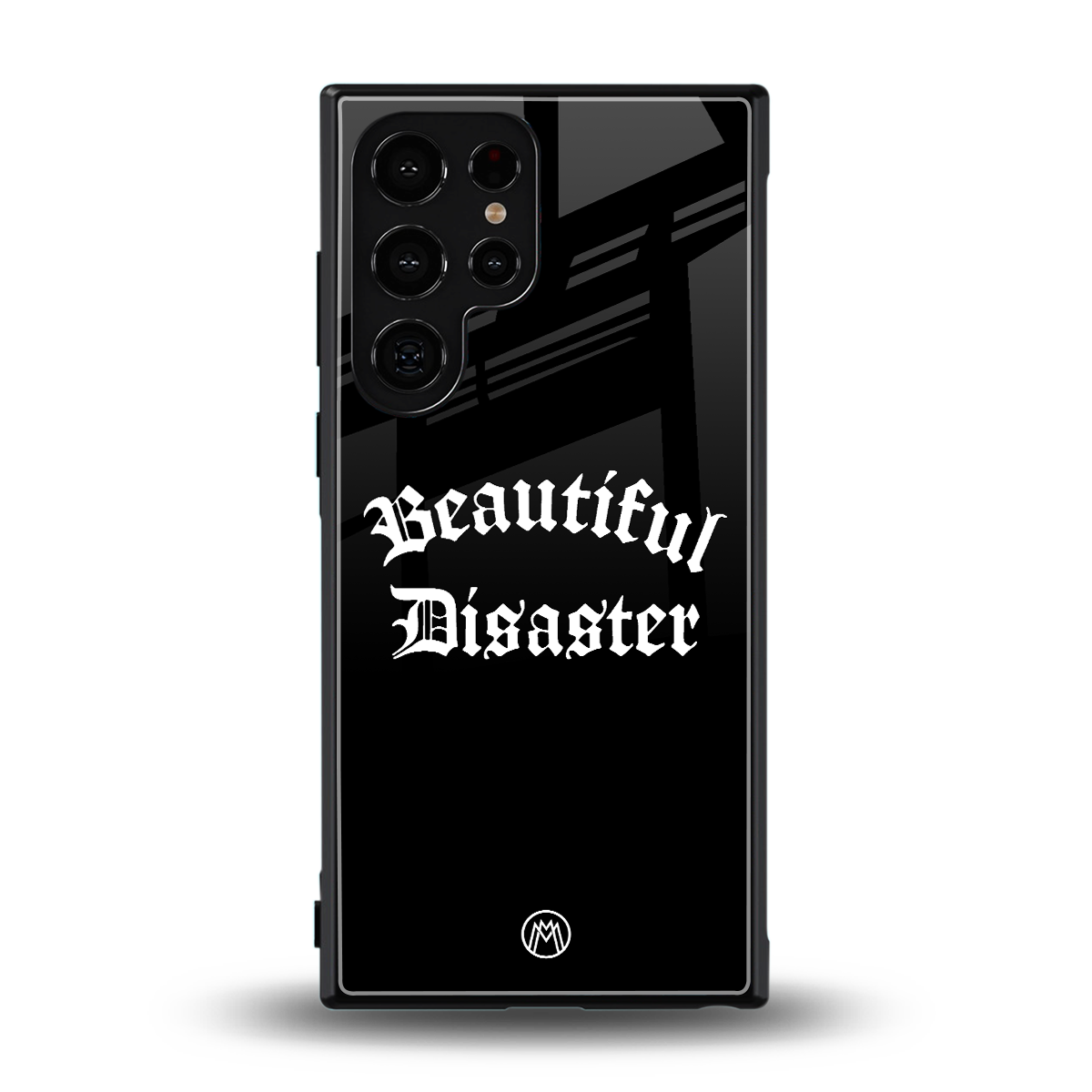 beautiful disaster back phone cover | glass case for samsung galaxy s24 ultra