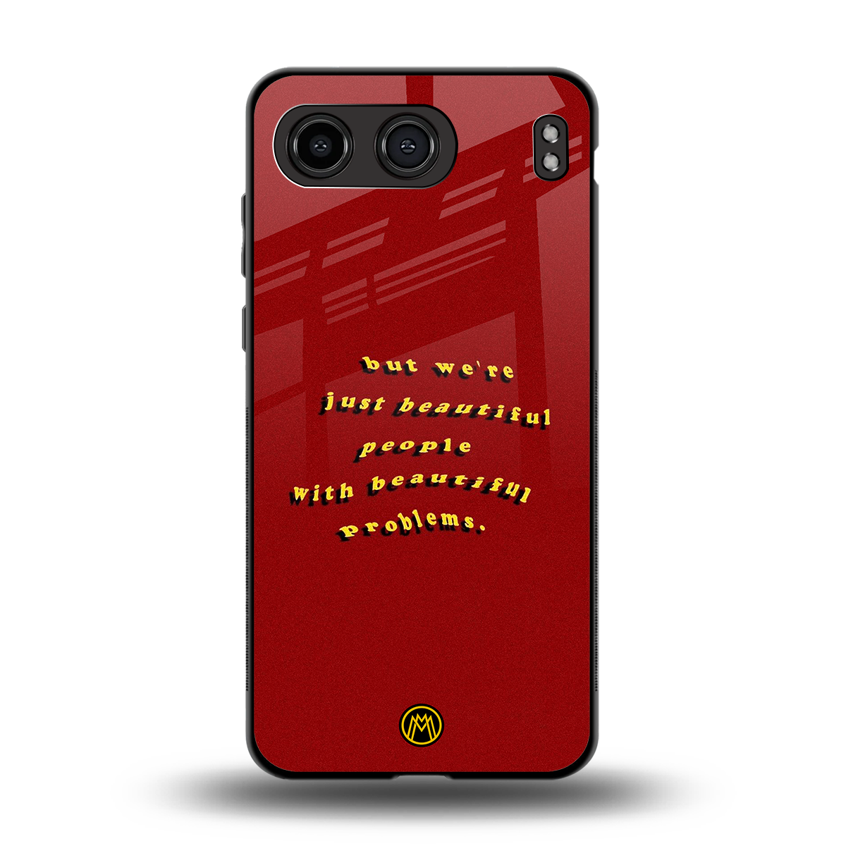 beautiful people with beautiful problems back phone cover | glass case for oneplus nord 4