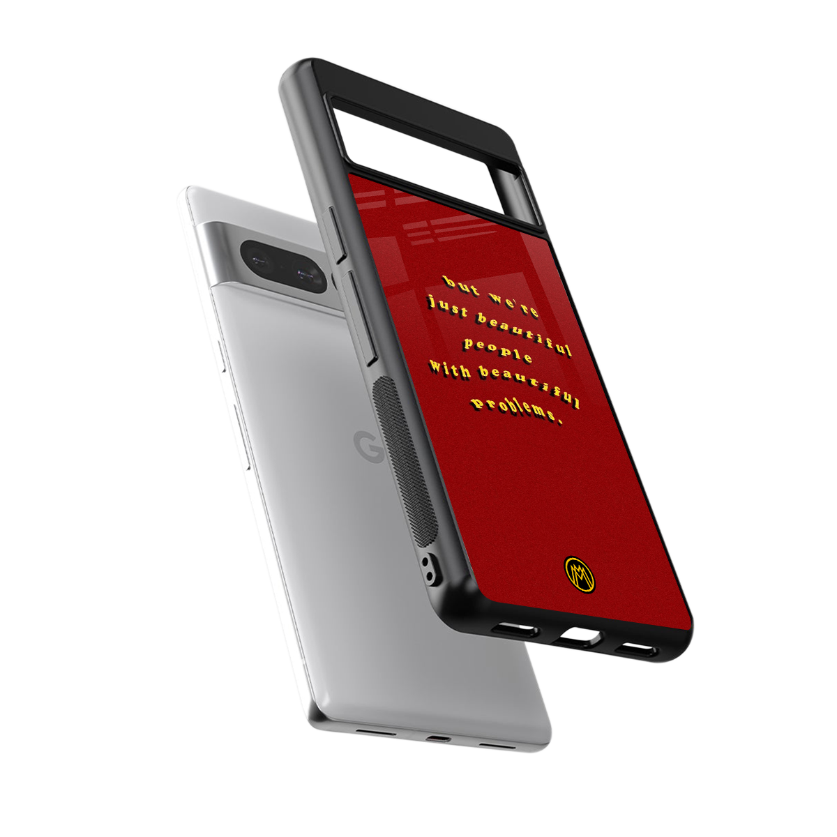 beautiful people with beautiful problems back phone cover | glass case for google pixel 7 pro