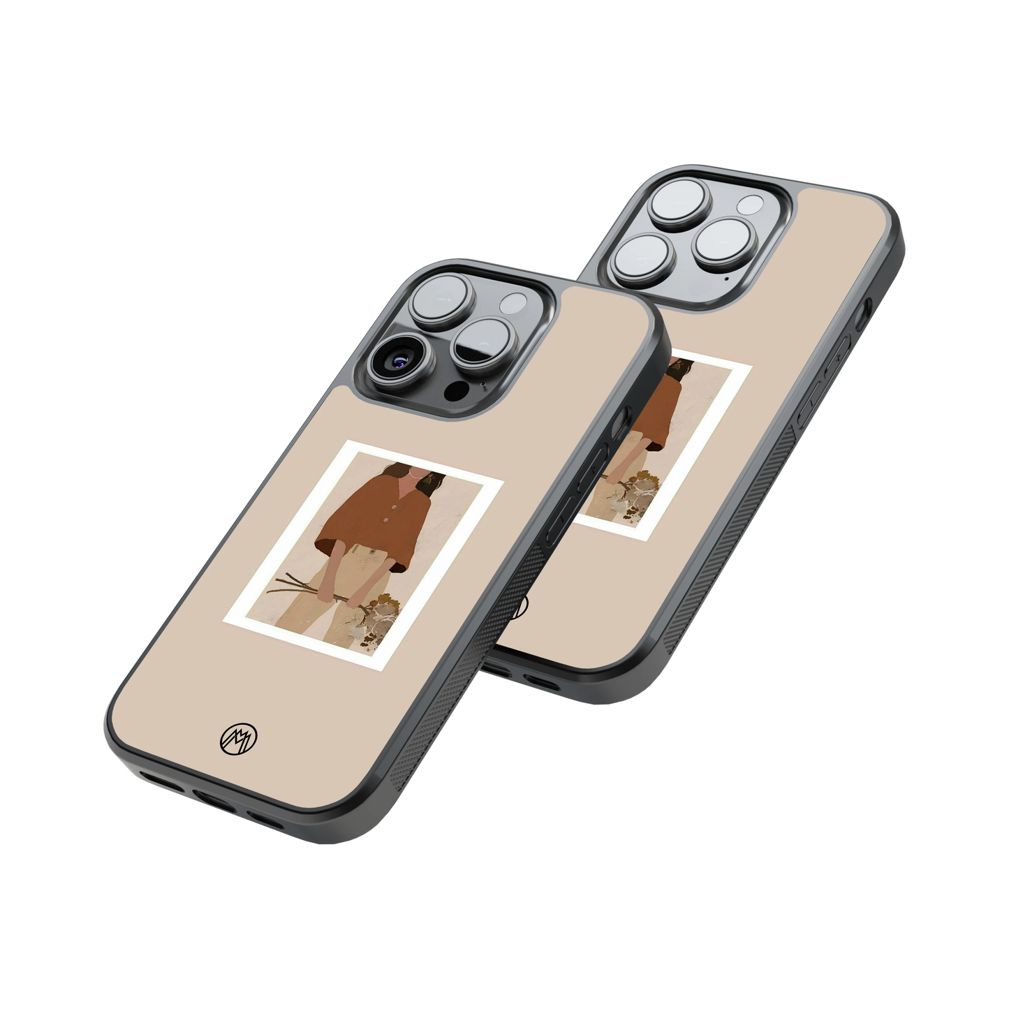 Protective Glass Back Phone Case Compatible with iPhone, Samsung, OnePlus, Pixel & More