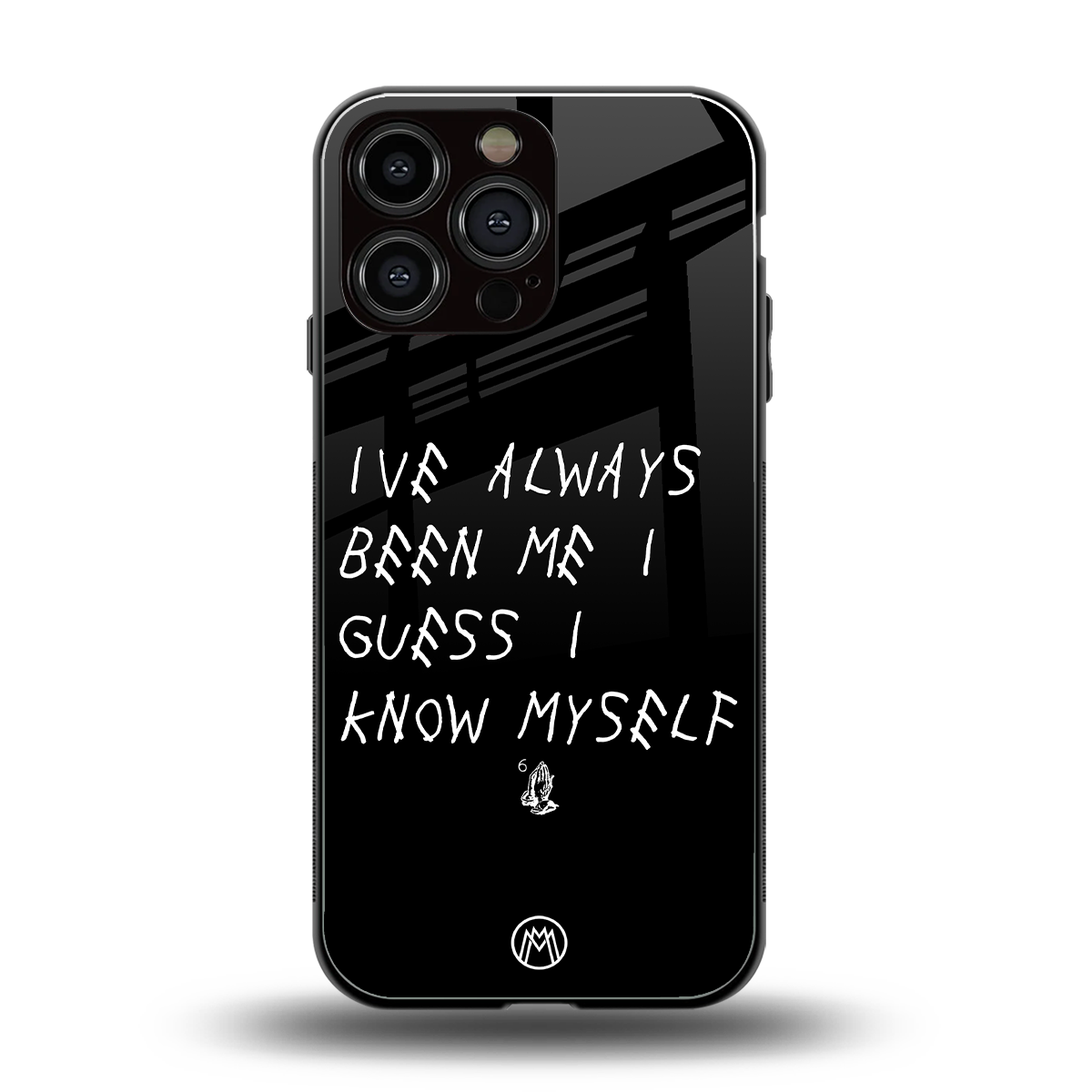 being myself back phone cover | glass case for iphone 16 pro max
