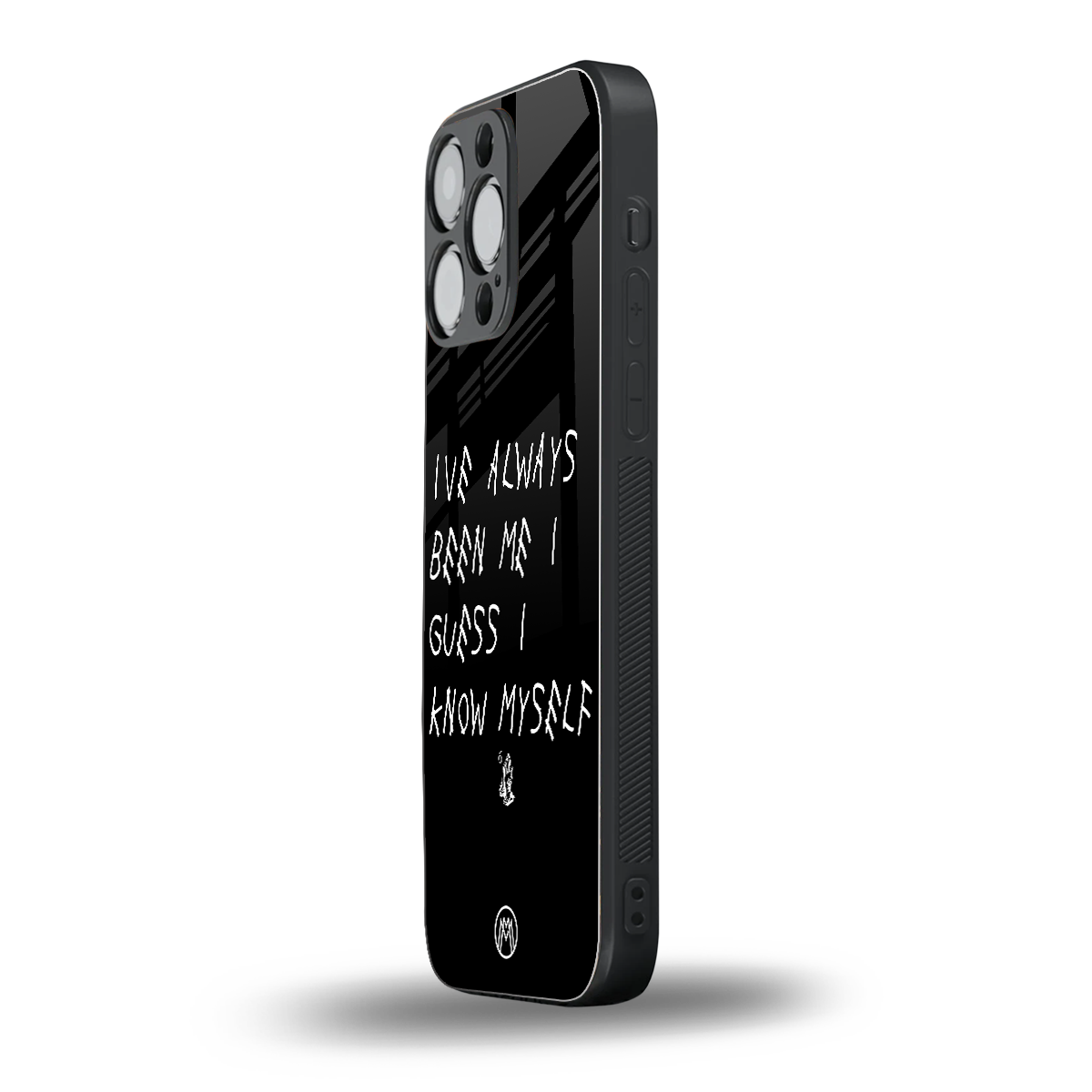 being myself back phone cover | glass case for iphone 16 pro max