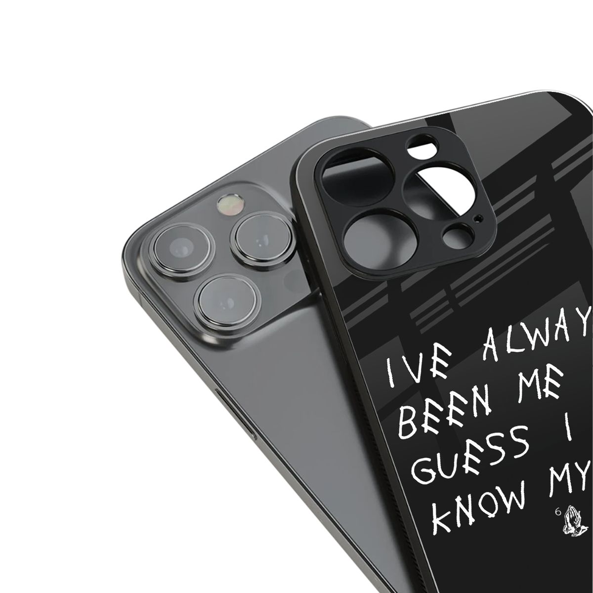 being myself back phone cover | glass case for iphone 16 pro max