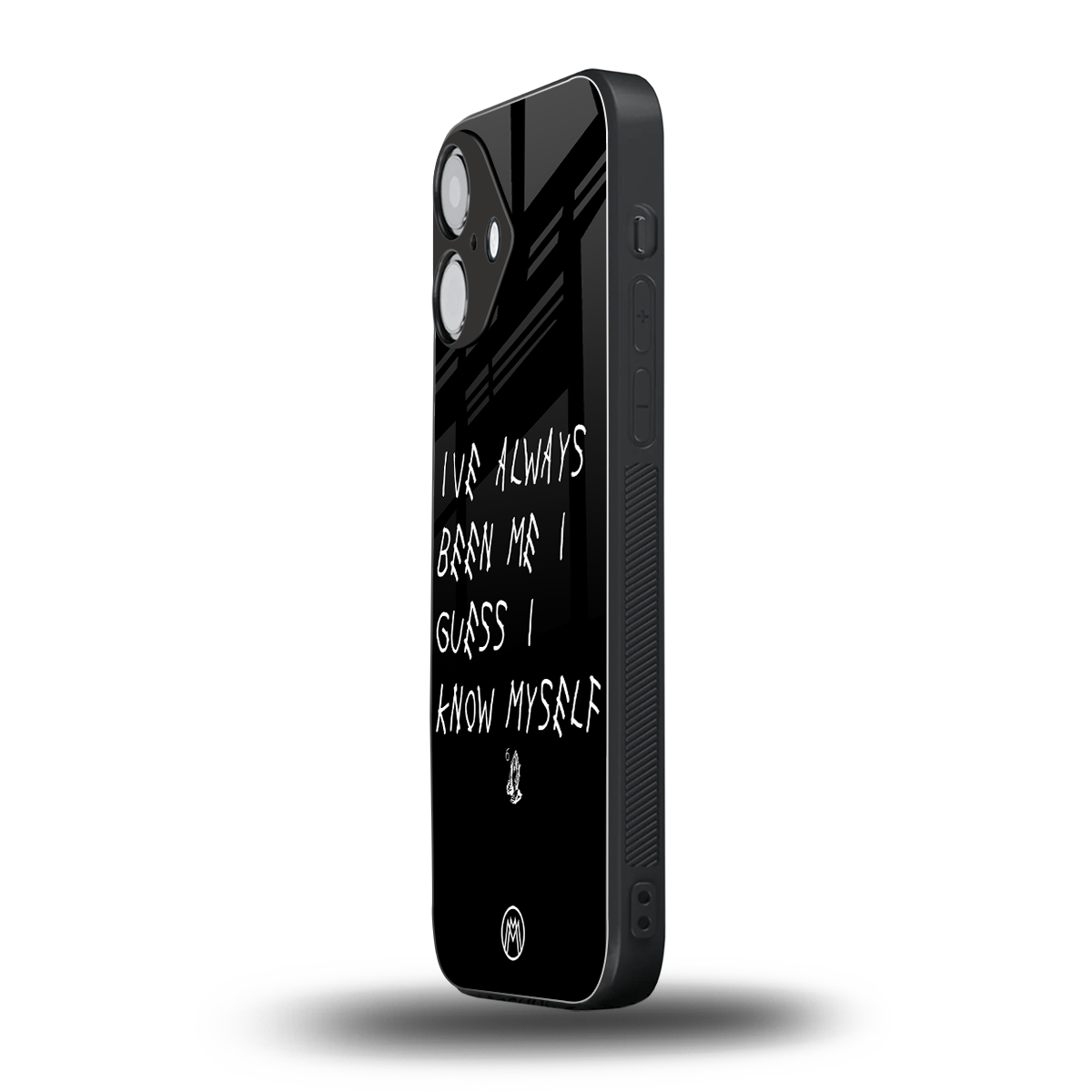 being myself back phone cover | glass case for iphone 16