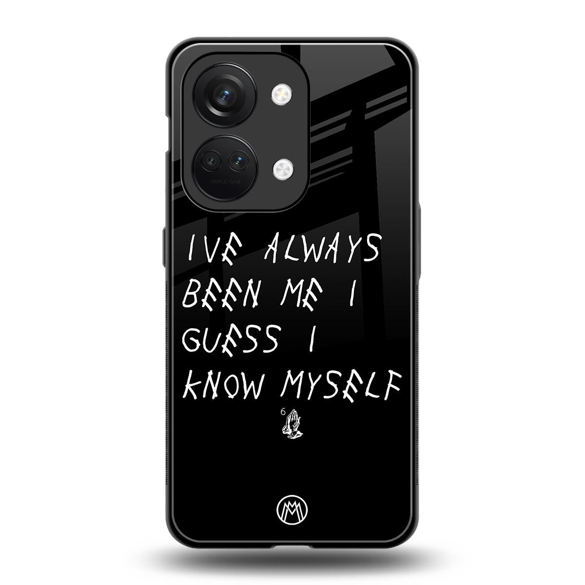 being myself back phone cover | glass case for oneplus nord 3