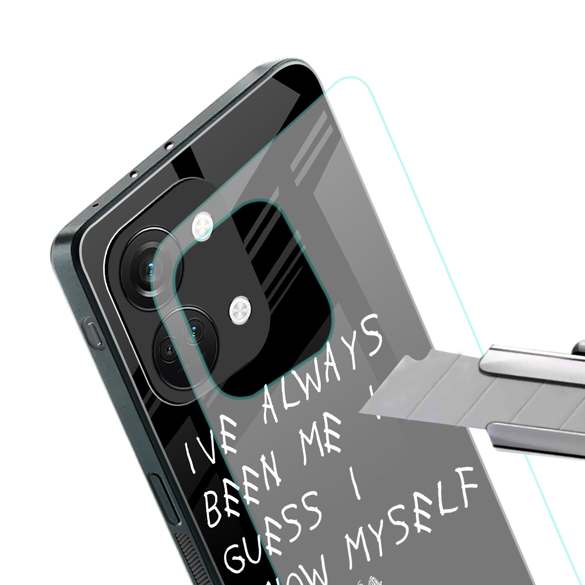being myself back phone cover | glass case for oneplus nord 3