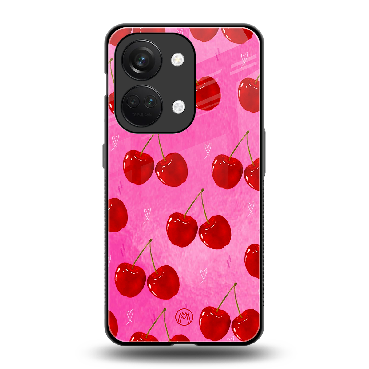 berry blush back phone cover | glass case for oneplus nord 3