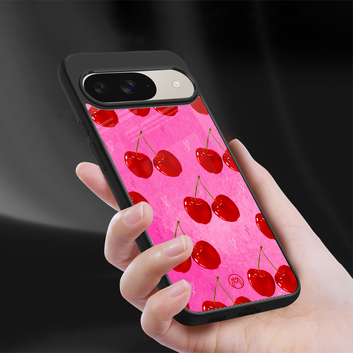 berry blush back phone cover | glass case for google pixel 9