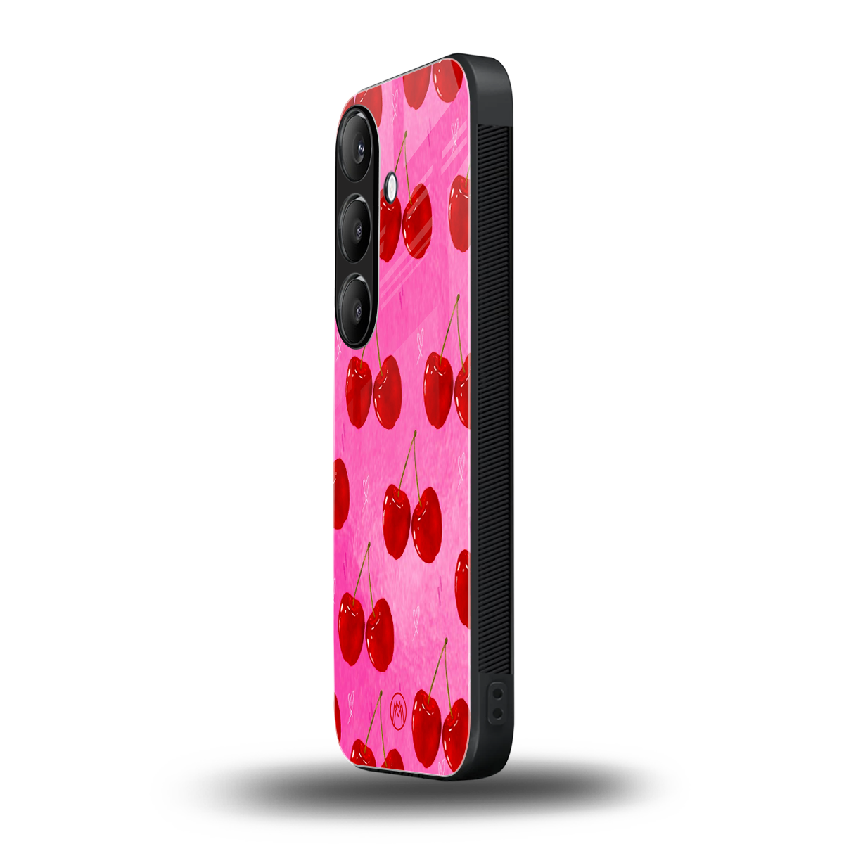 berry blush back phone cover | glass case for samsung galaxy s24 fe