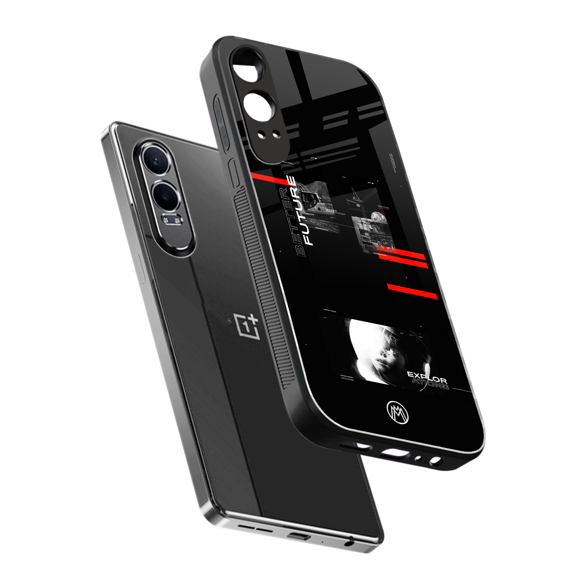 better future dark aesthetic back phone cover | glass case for oneplus nord ce 4 lite