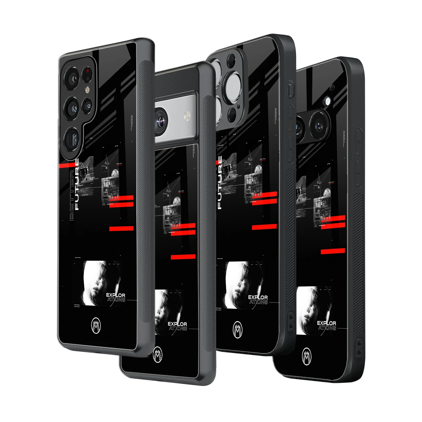 Stylish Glass Back Case for All Smartphones โ iPhone, Samsung, OnePlus, Pixel, Redmi, Oppo, Vivo, Motorola