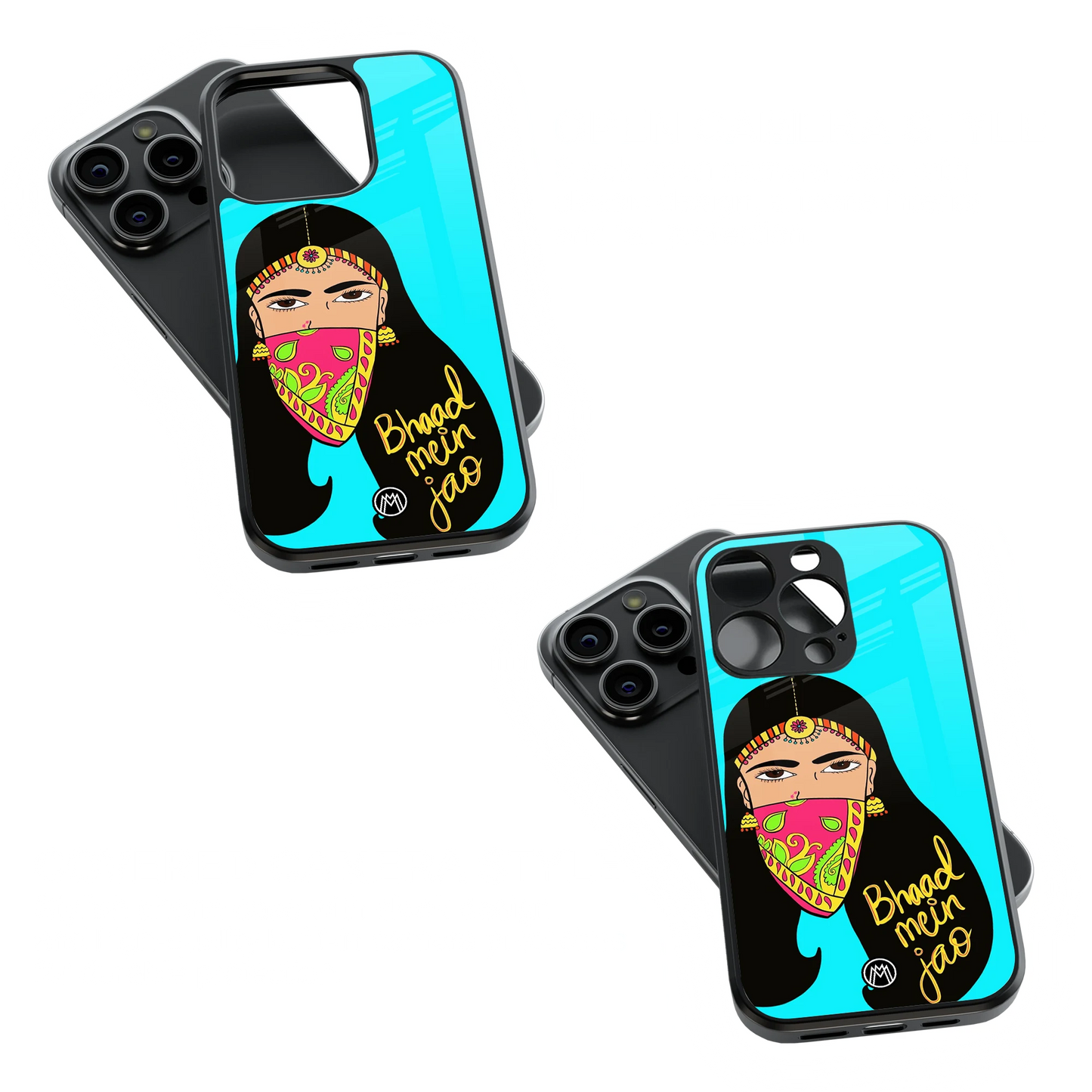 Trendy Glass Back Mobile Case for iPhone, Samsung, Redmi, OnePlus, Google Pixel, Motorola