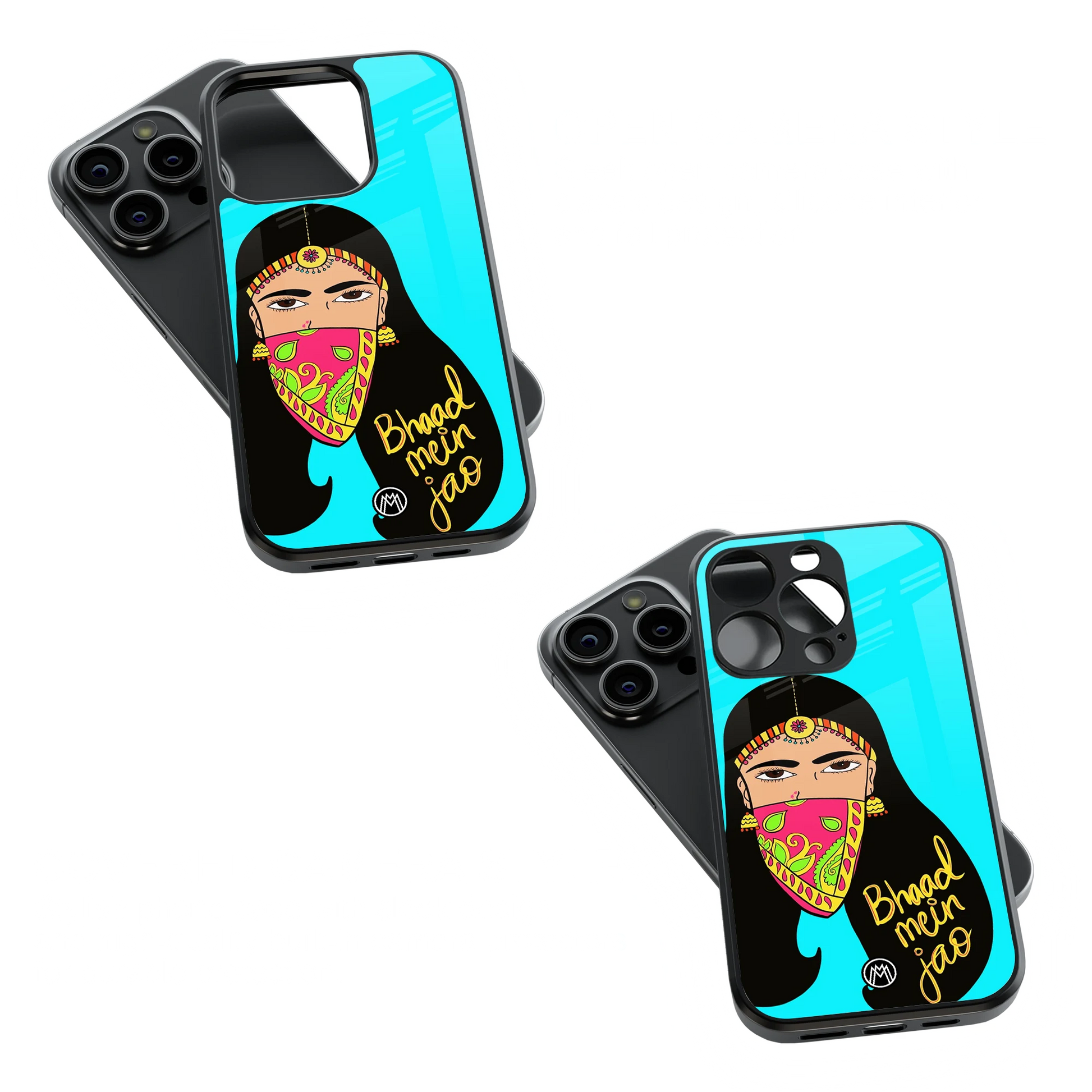 Trendy Glass Back Mobile Case for iPhone, Samsung, Redmi, OnePlus, Google Pixel, Motorola