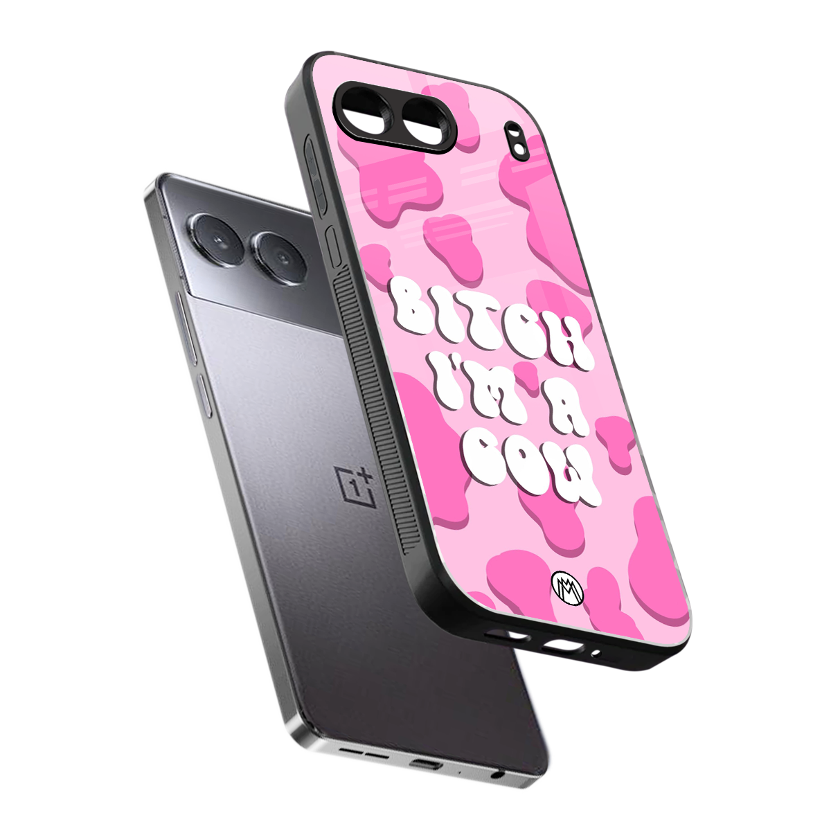 bitch i'm a cow back phone cover | glass case for oneplus nord 4