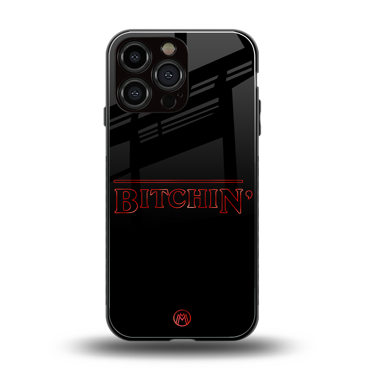 bitchin back phone cover | glass case for iphone 14 pro max