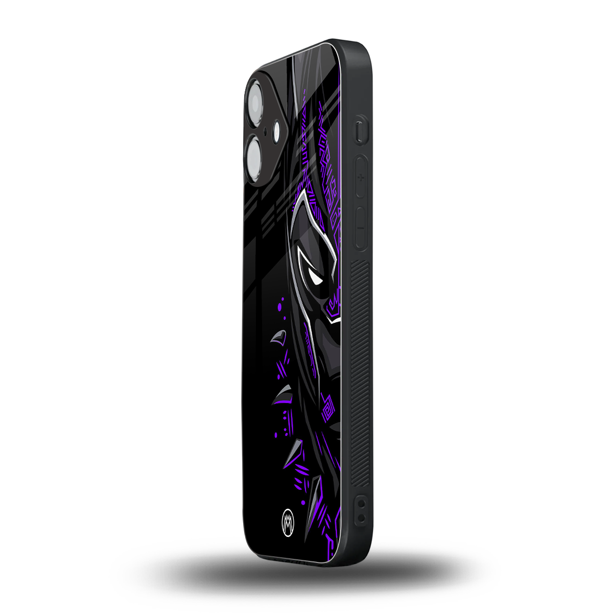 black panther superhero back phone cover | glass case for iphone 16 plus