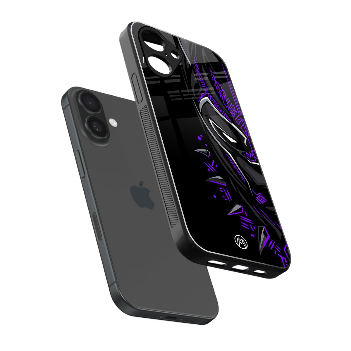 black panther superhero back phone cover | glass case for iphone 16