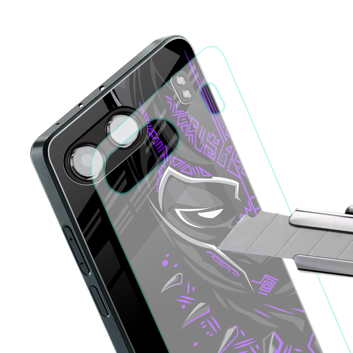 black panther superhero back phone cover | glass case for oneplus nord 4