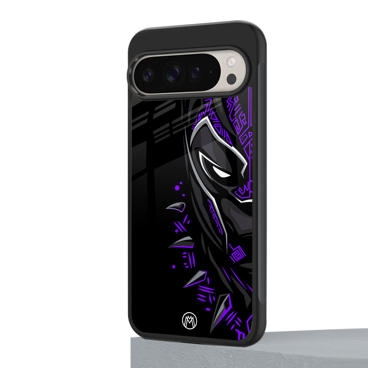black panther superhero back phone cover | glass case for google pixel 9 pro