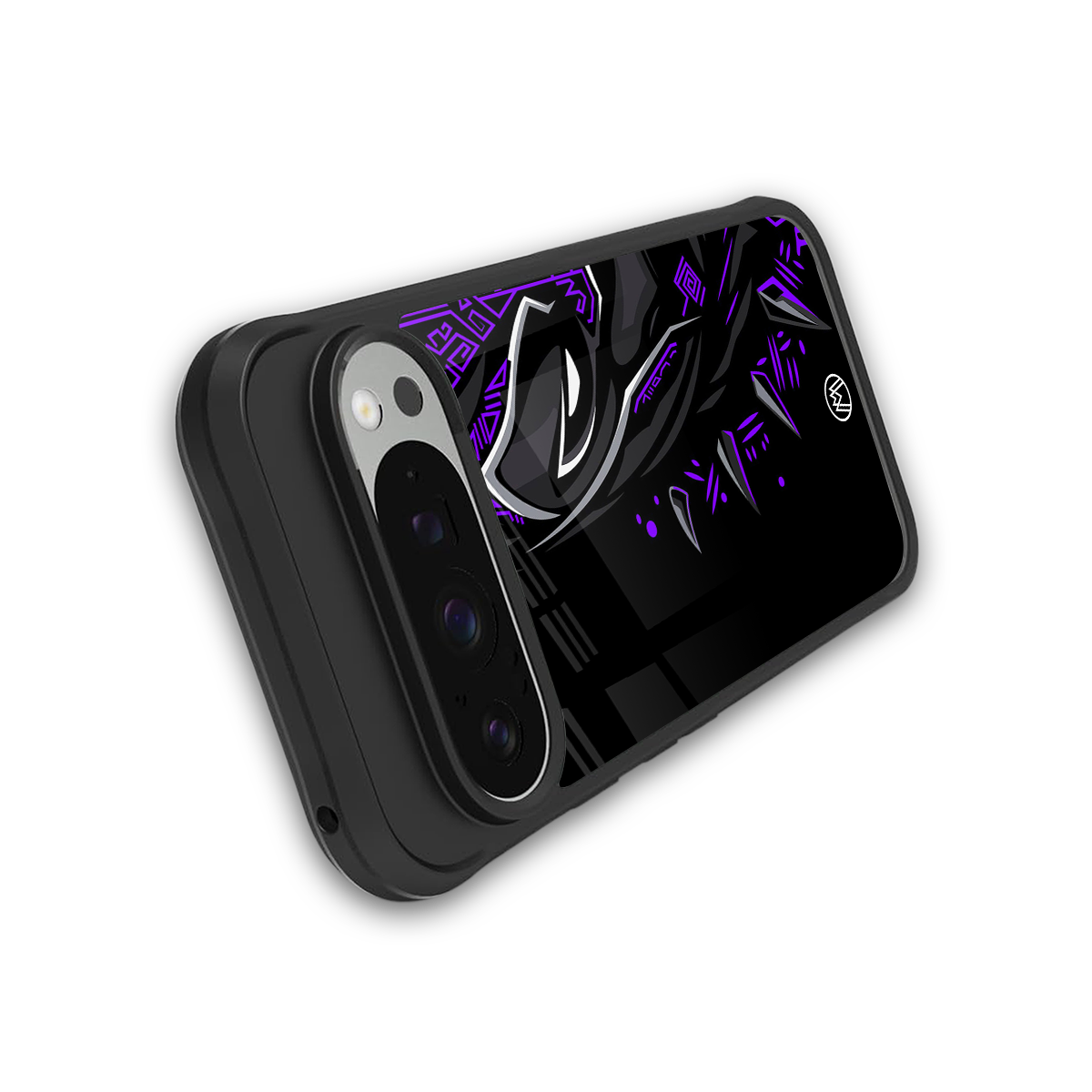 black panther superhero back phone cover | glass case for google pixel 9 pro