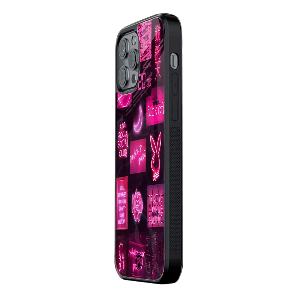 Slim Glass Back Phone Case for Multiple Brands โ iPhone, Samsung, Redmi, OnePlus, Oppo, Vivo