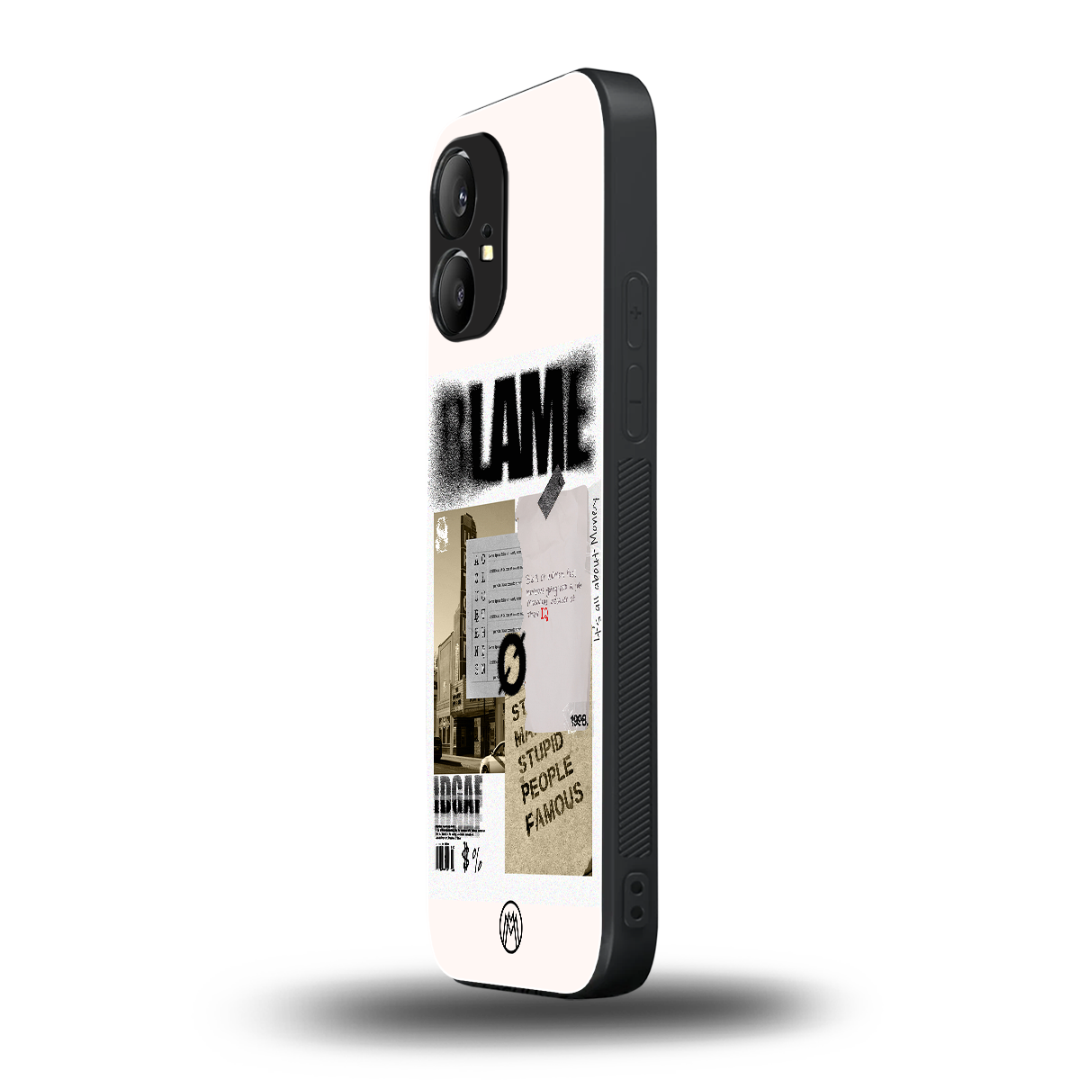 blame back phone cover | glass case for nothing phone 1
