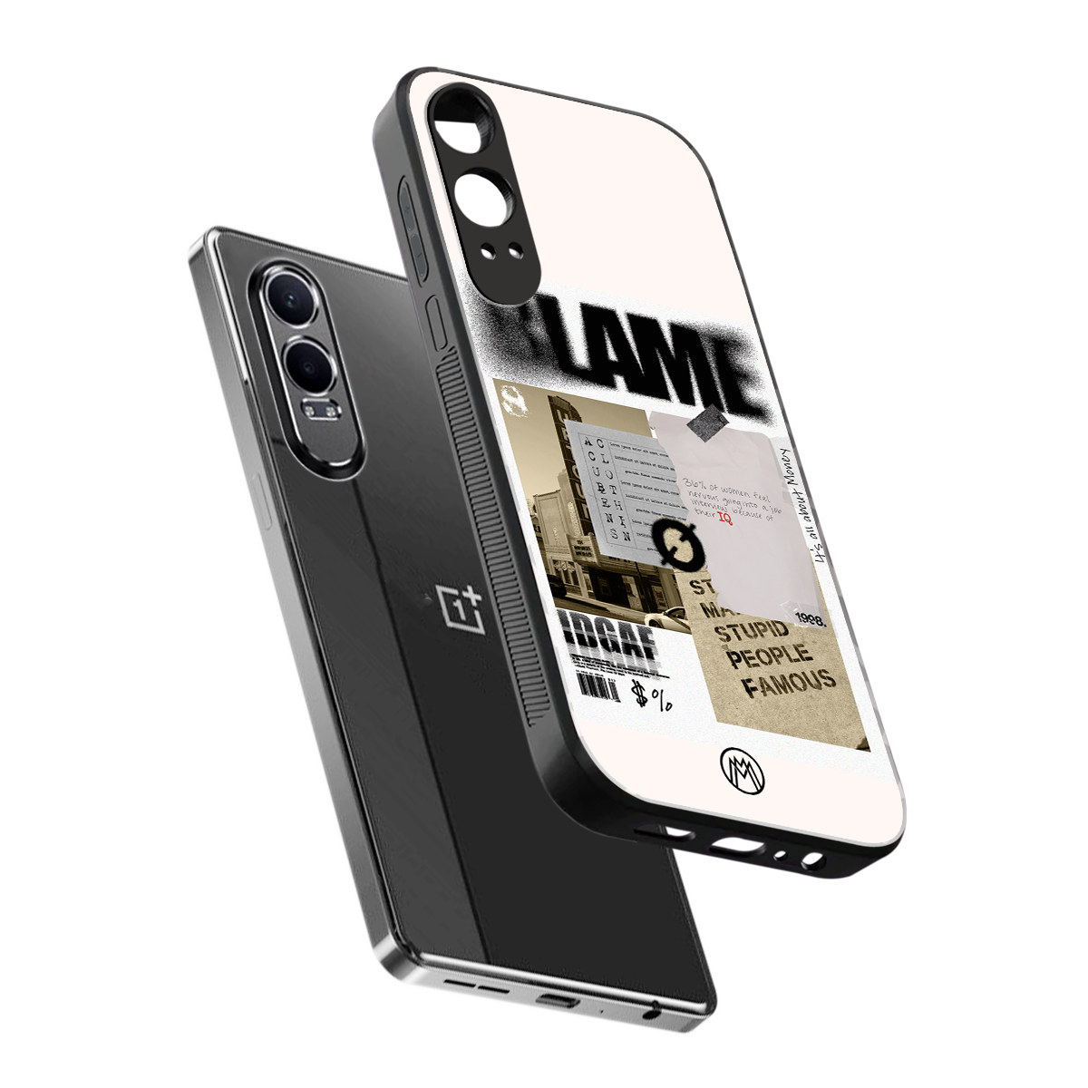 blame back phone cover | glass case for oneplus nord ce 4 lite
