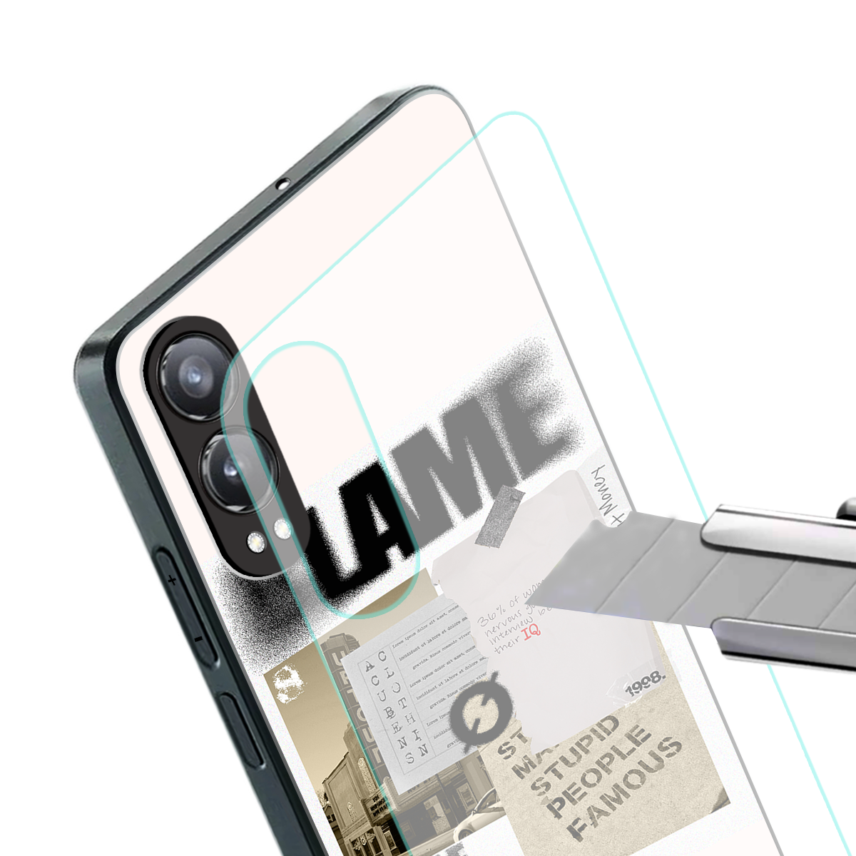 blame back phone cover | glass case for oneplus nord ce 4 lite