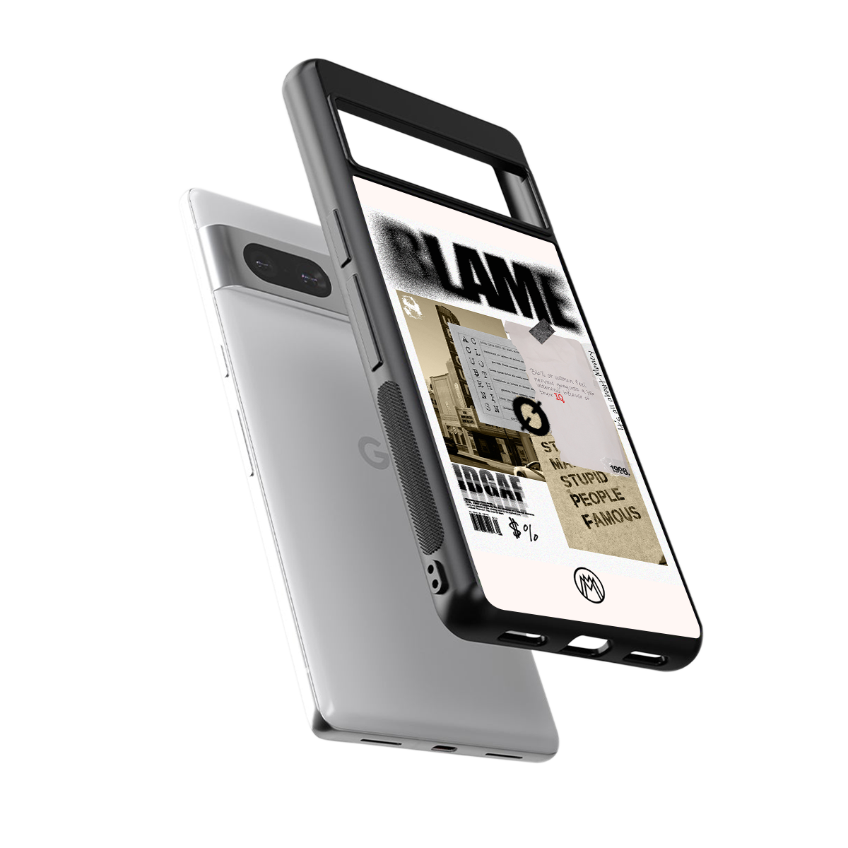 blame back phone cover | glass case for Google Pixel 7A